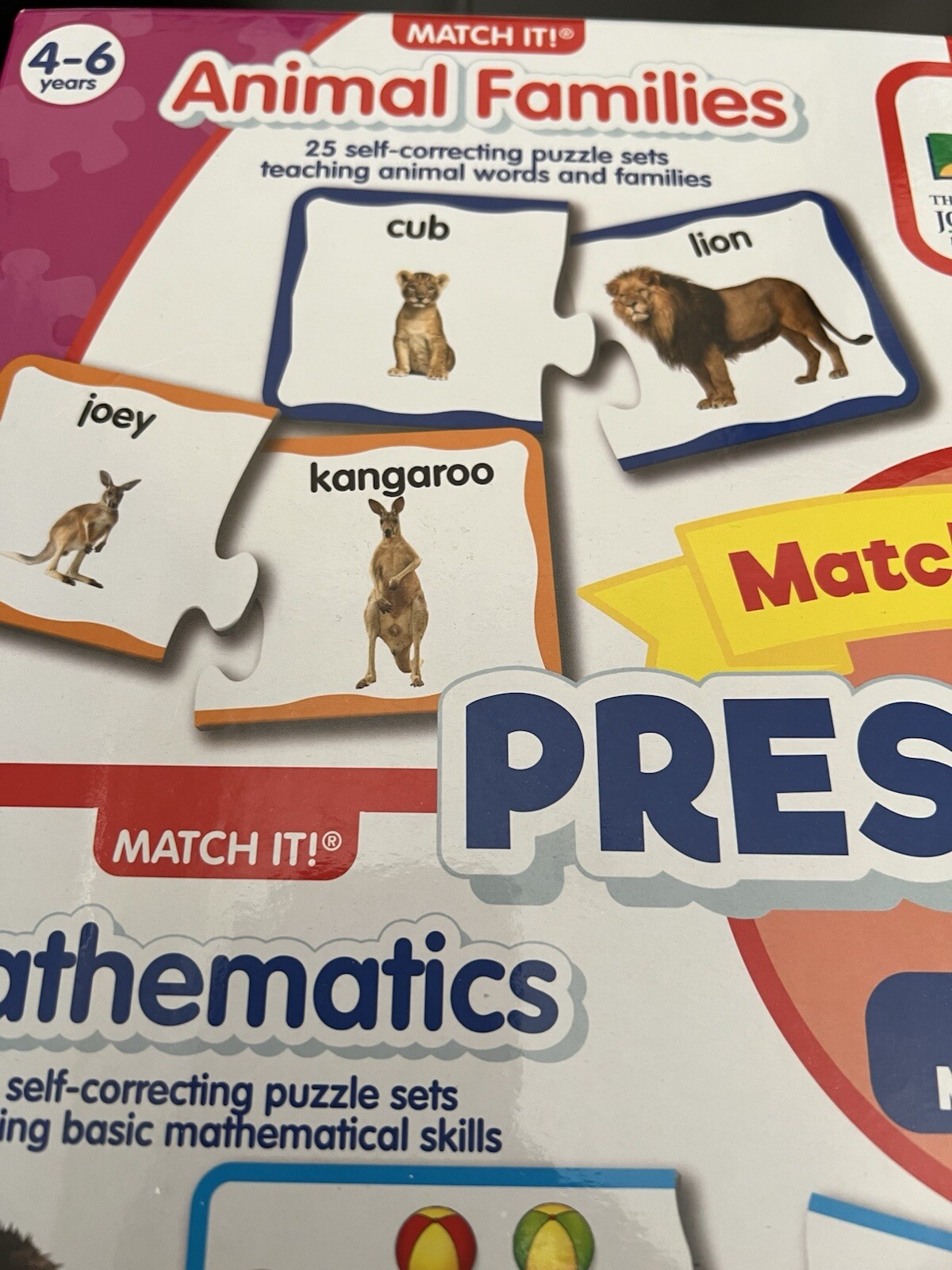 Match It! Mania Preschool, 4-6 Years, Mathematics, First Words (Unused)