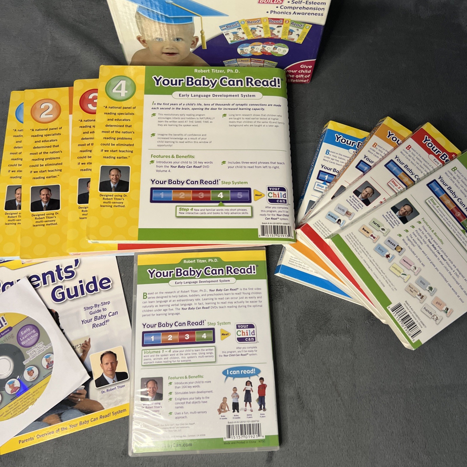 Your Baby Can Read Early Language Development System DVD Books Cards Complete