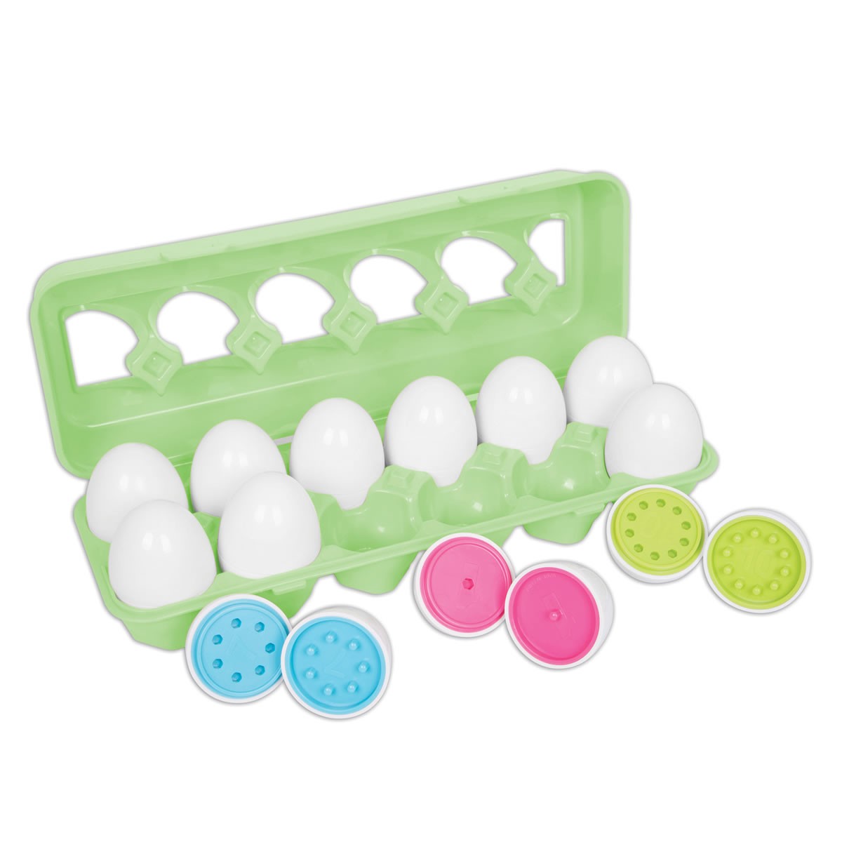 Learning Advantage Toddler Brightly Colored Count and Match Eggs