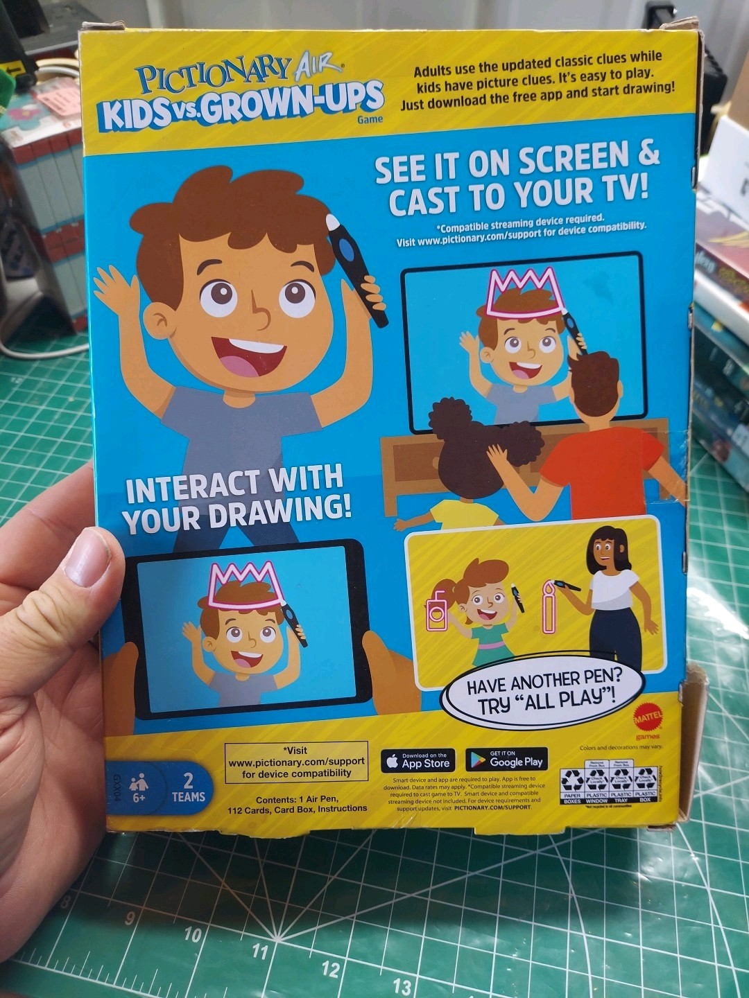 Pictionary Air: Kids Vs Grown-Ups: Age 6+: 2 Teams: (New) Family Drawing Game