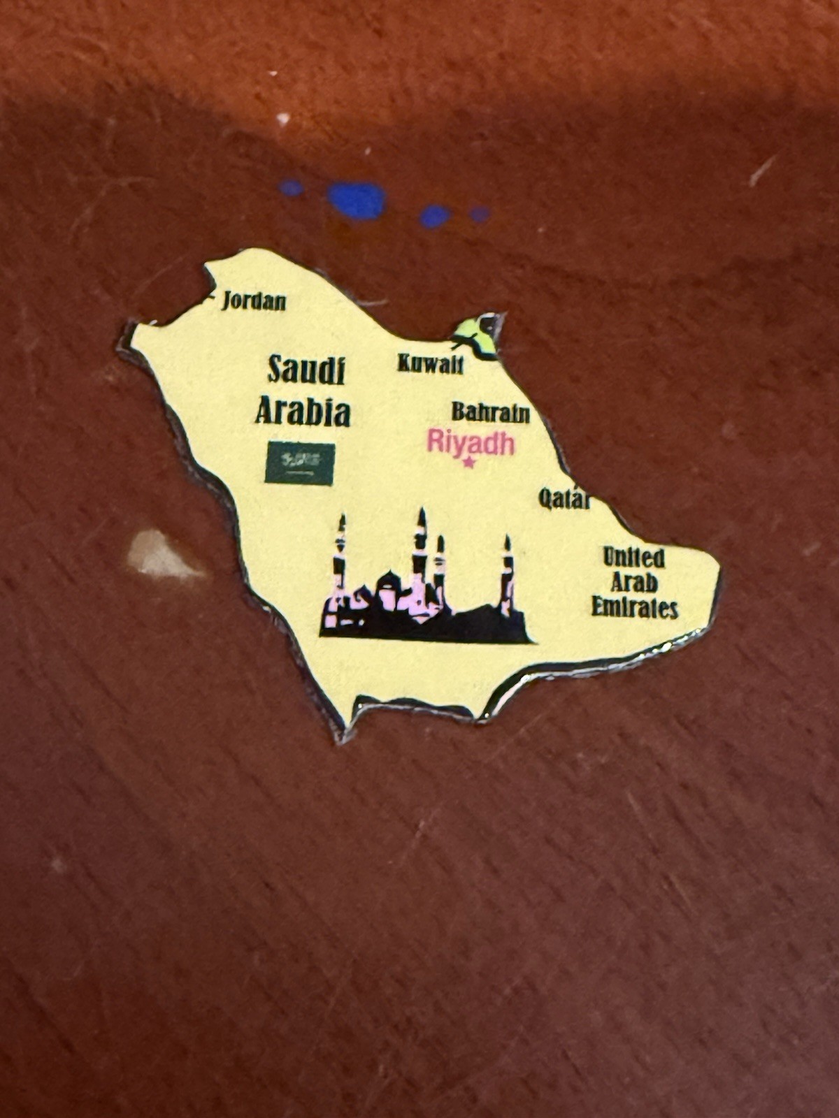 Ata-Boy Magnetic World Map Play-n-Learn Saudi Arabia 1