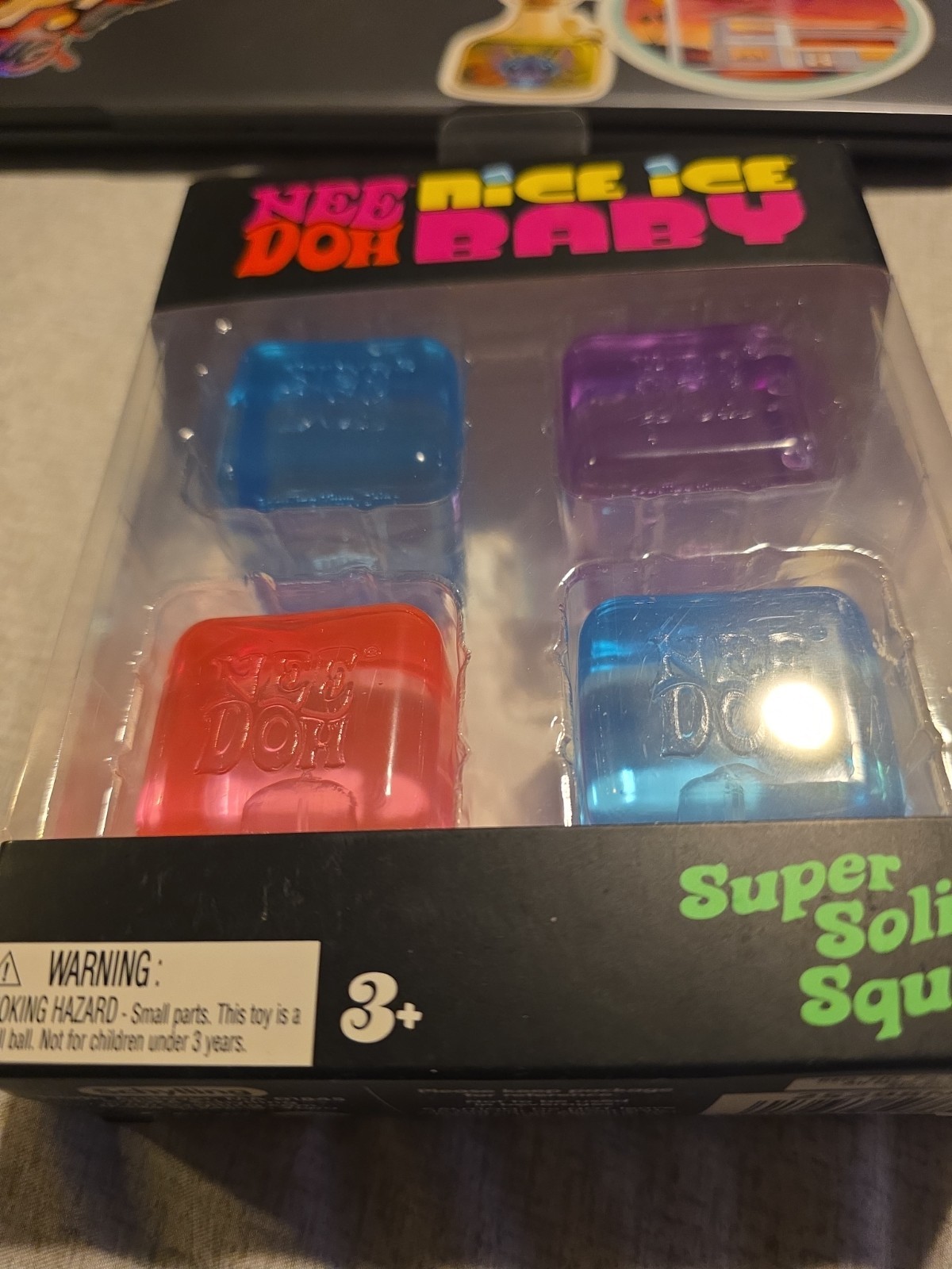 New Needoh Nice Ice Baby Bundle (Mini Nice Cubes) + 1 Crazy Fun Rms Mini Squishy