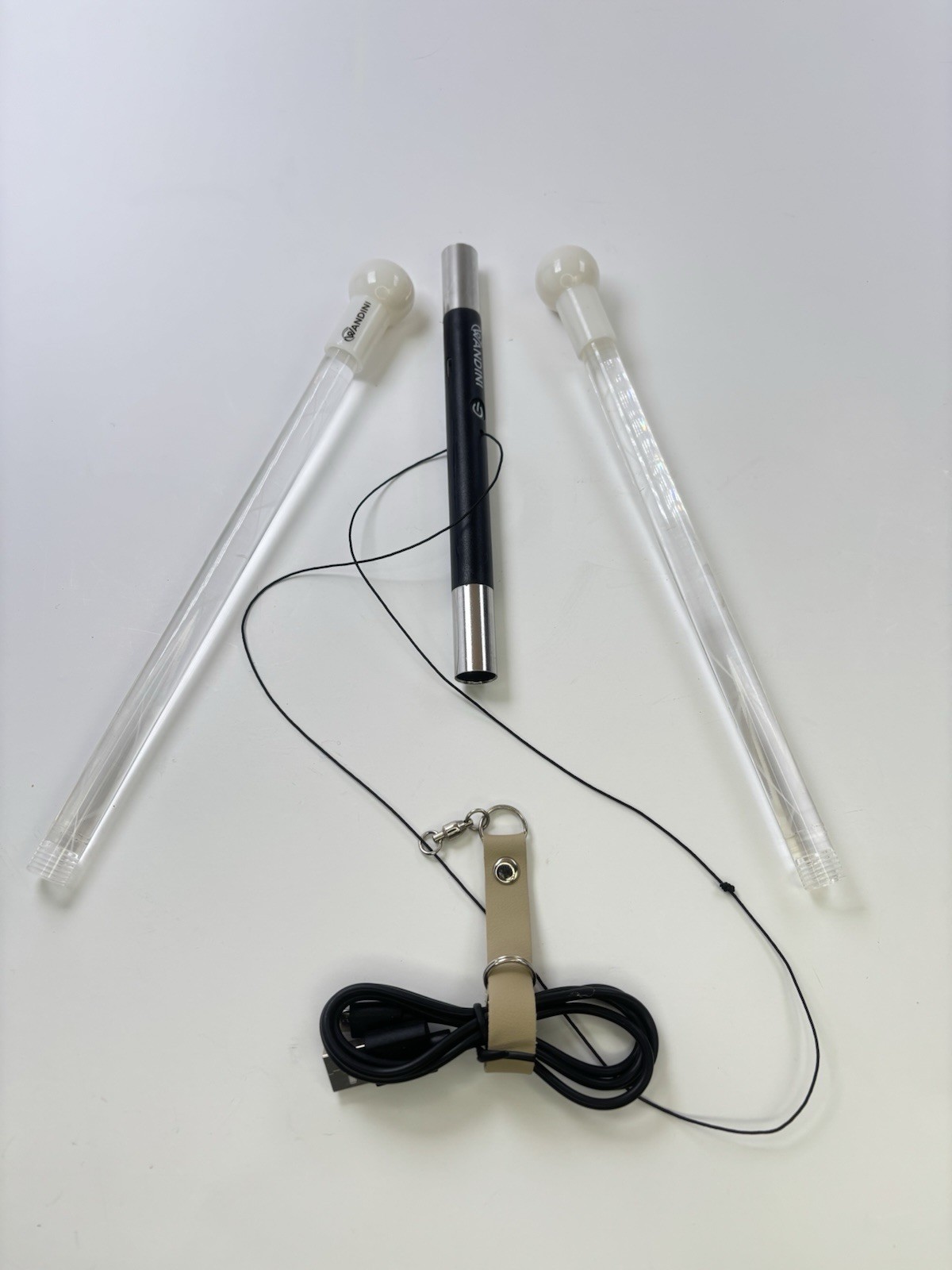 Wandini Glow.0 Magic Wand Collapsible LED Levitation Wand USB Rechargeable USED