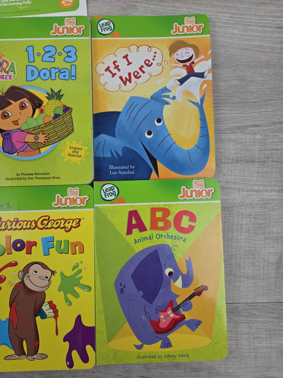 Leap Frog TAG Junior Reading System Kids + 6 Books With Dog Reader Tested