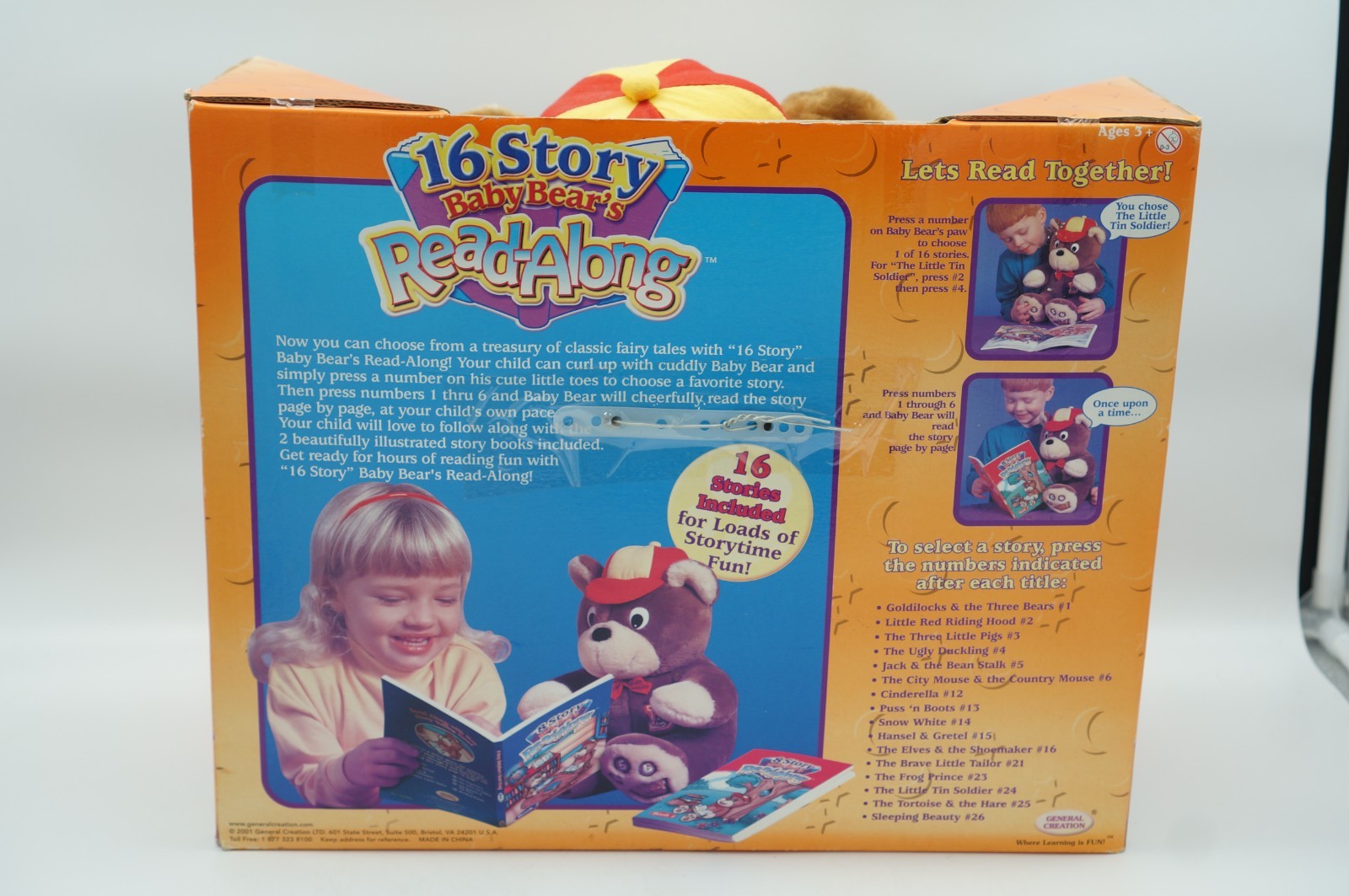 Baby Bear’s 16 Story Read-Along 2001 Brand New In Box Rare Vintage