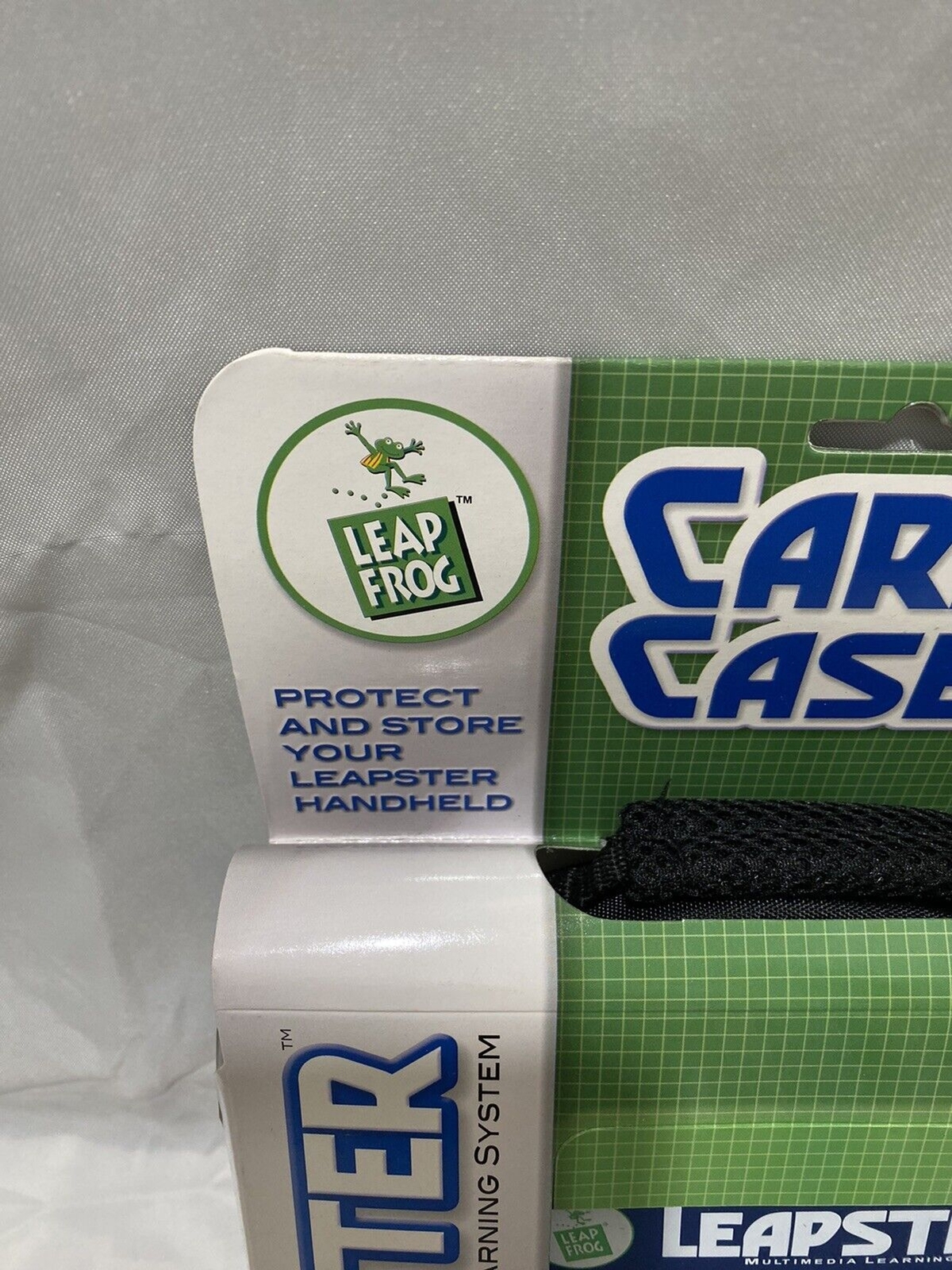 Leap Frog Leapster Carrying Case Boys Blue Ages 4 to 8 Zip Enclosure