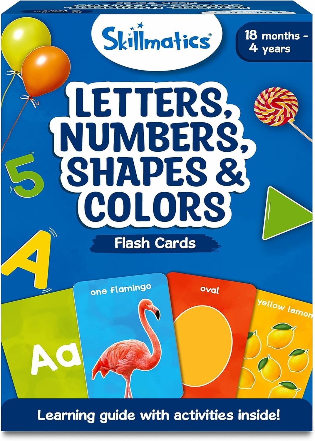 Thick Flash Cards for Toddlers – Letters, Numbers, Shapes & Colors, Montessor…