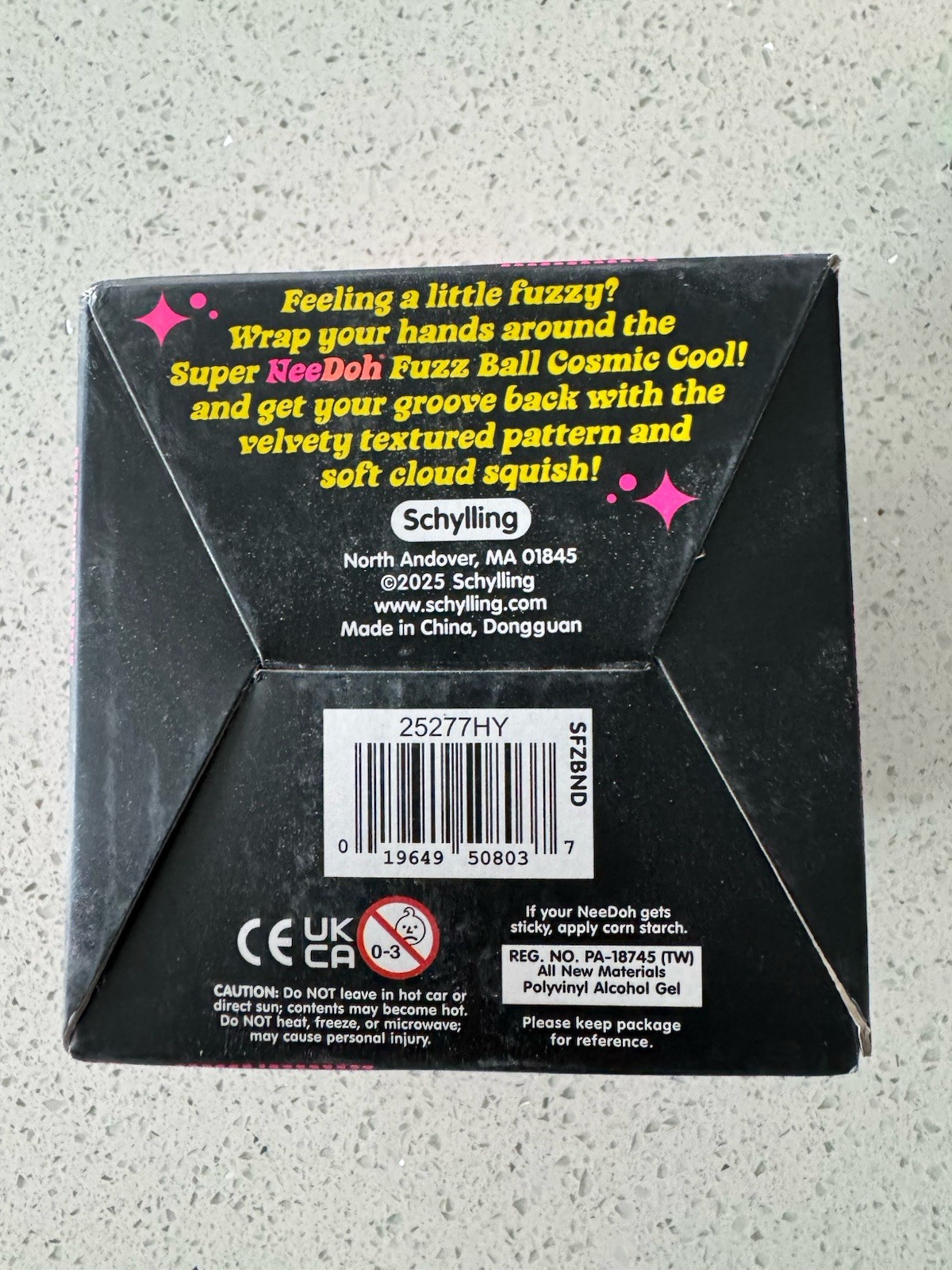 NeeDoh Super Fuzz Ball XL Velvet Squeeze Pink Fuzzball Squeeze Stress Ball NEW