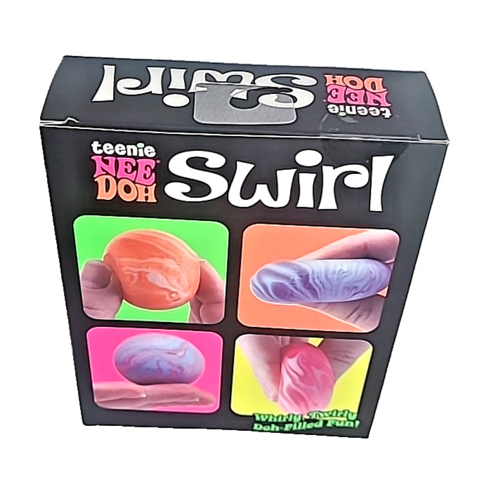 Teenie Nee Doh Swirl Ball Sensory Squeeze Toys 4 Pack New 4 Colors