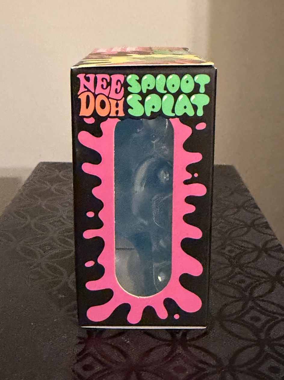 NeeDoh SPLOOT SPLAT Nee Doh Splatter Fidget Squishy In Blue New