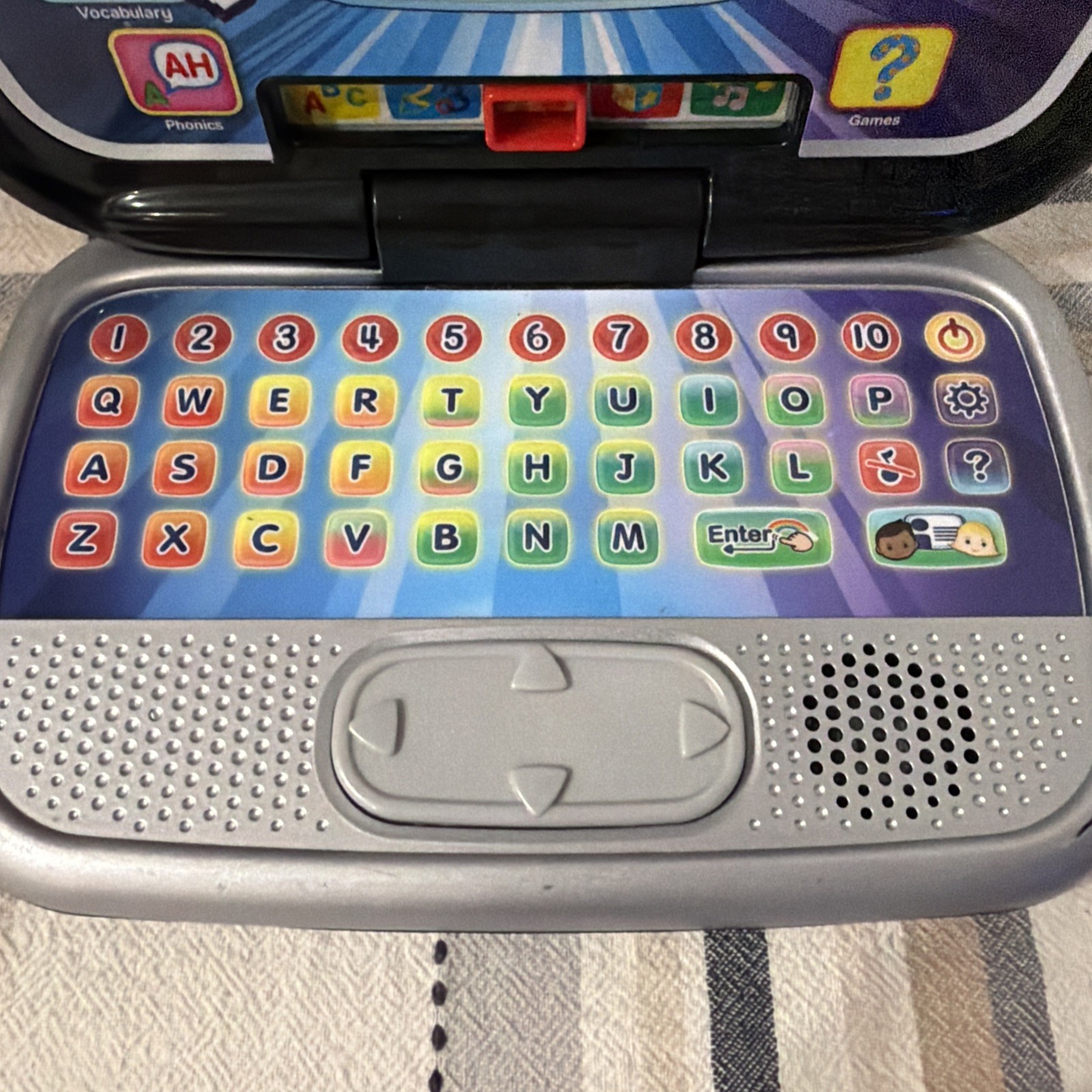 VTech Tote & Go Laptop Educational Toy – Blue/Silver Preschool Learning STEM ABC