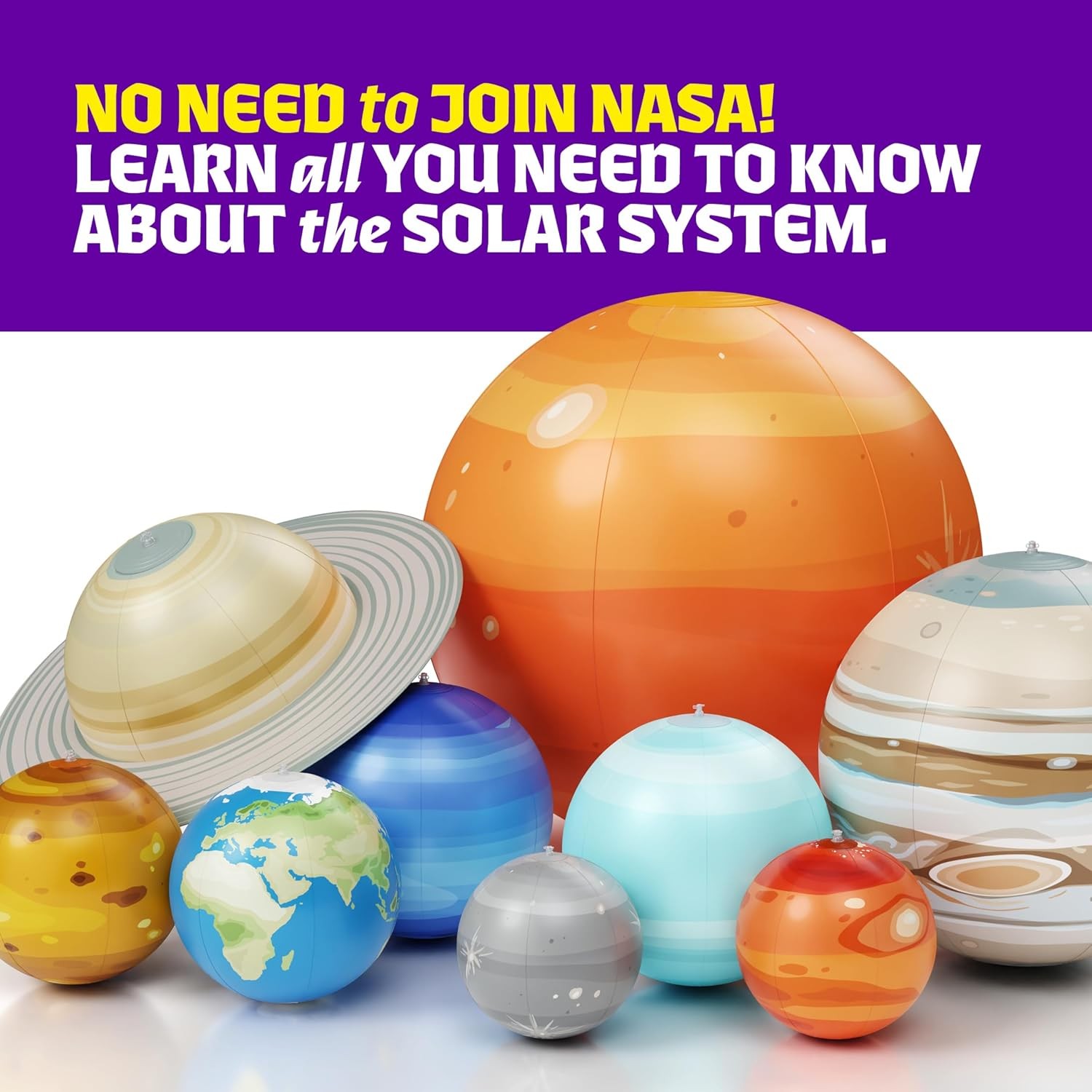 Inflatable Solar System Planets for Kids – Science Toys – Boys Room Decor