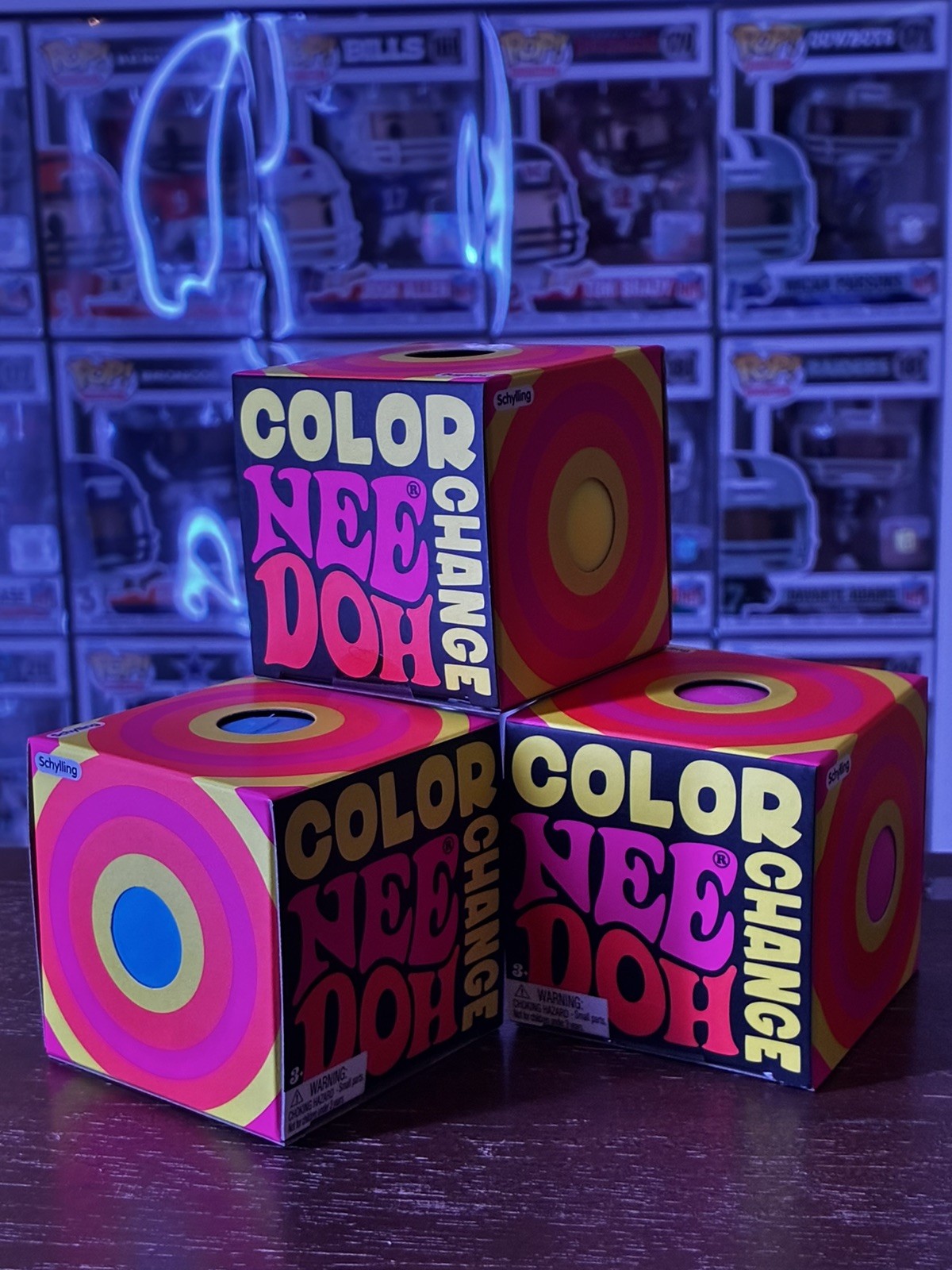 NeeDoh Lot Bundle 18ct Nice Berg XL Fuzz Ball Sploot Splat Color Change Toys NEW