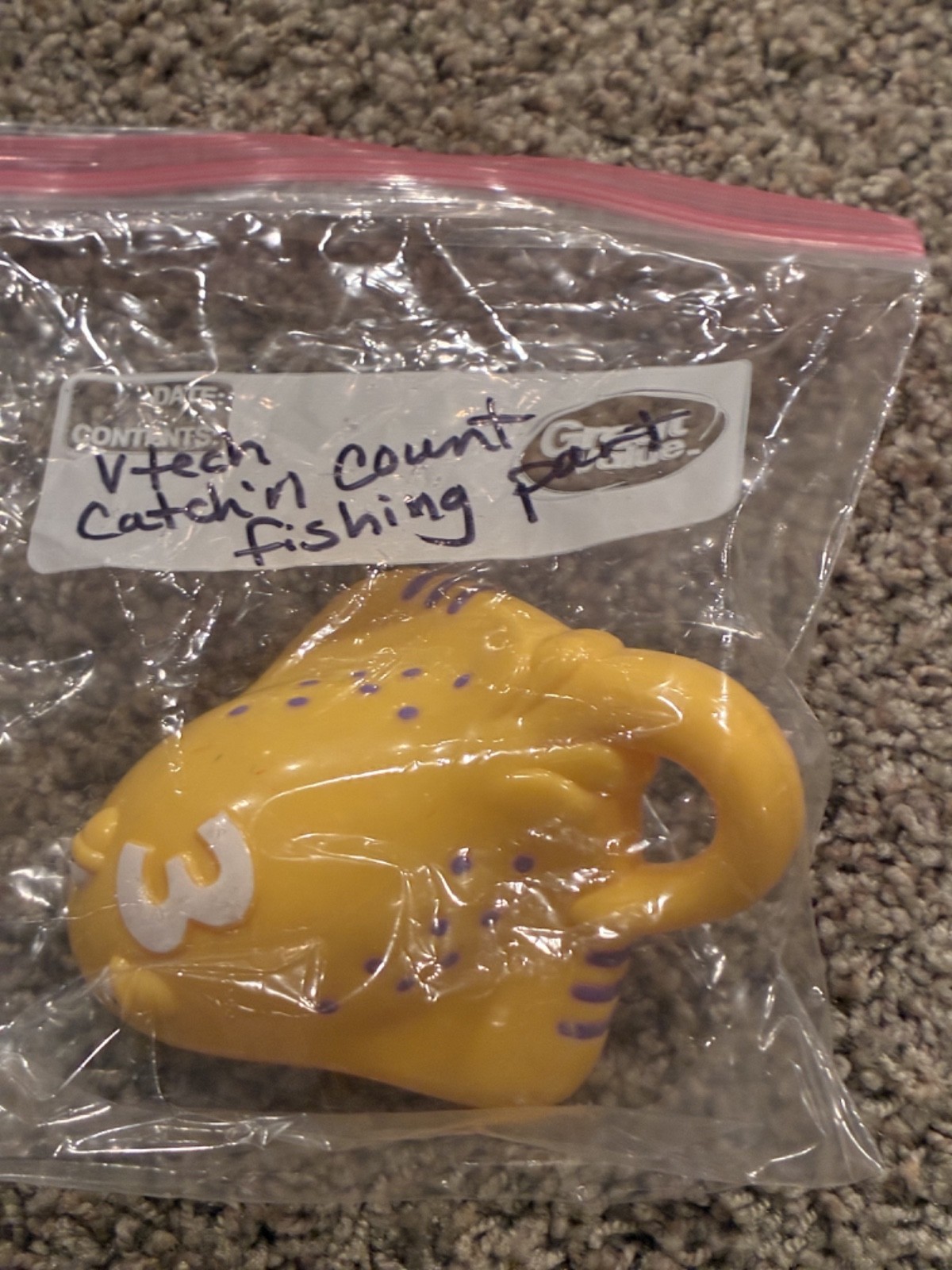 Vtech Catch n’ Count fishing pole fish 🔴 replacement part yellow stingray #3