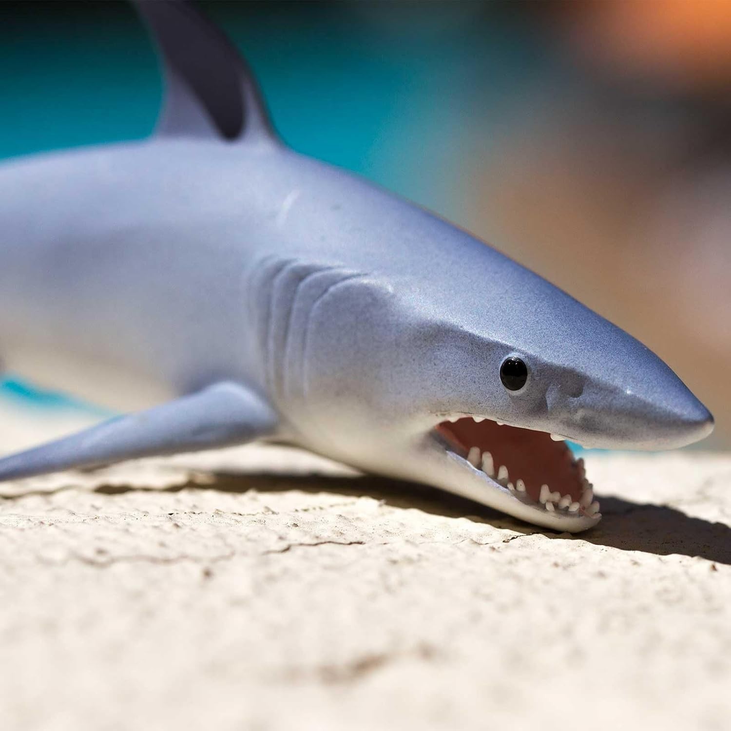 Mako Shark Figurine – Realistic 5.8″ Plastic Figure – Educational Toy for Boys,