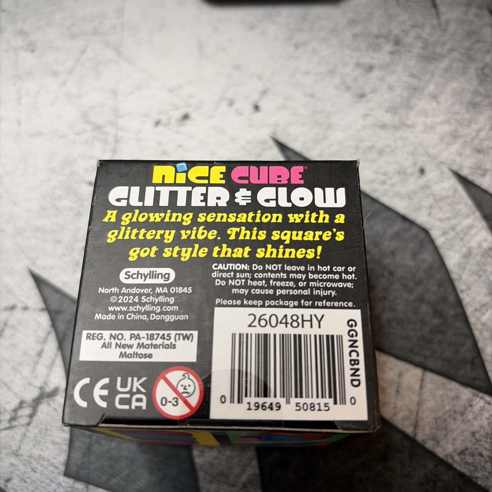 🔥Genuine NeeDoh Nice Cube Glitter & Glow Blue Squish! Same Day Ship ! US Seller
