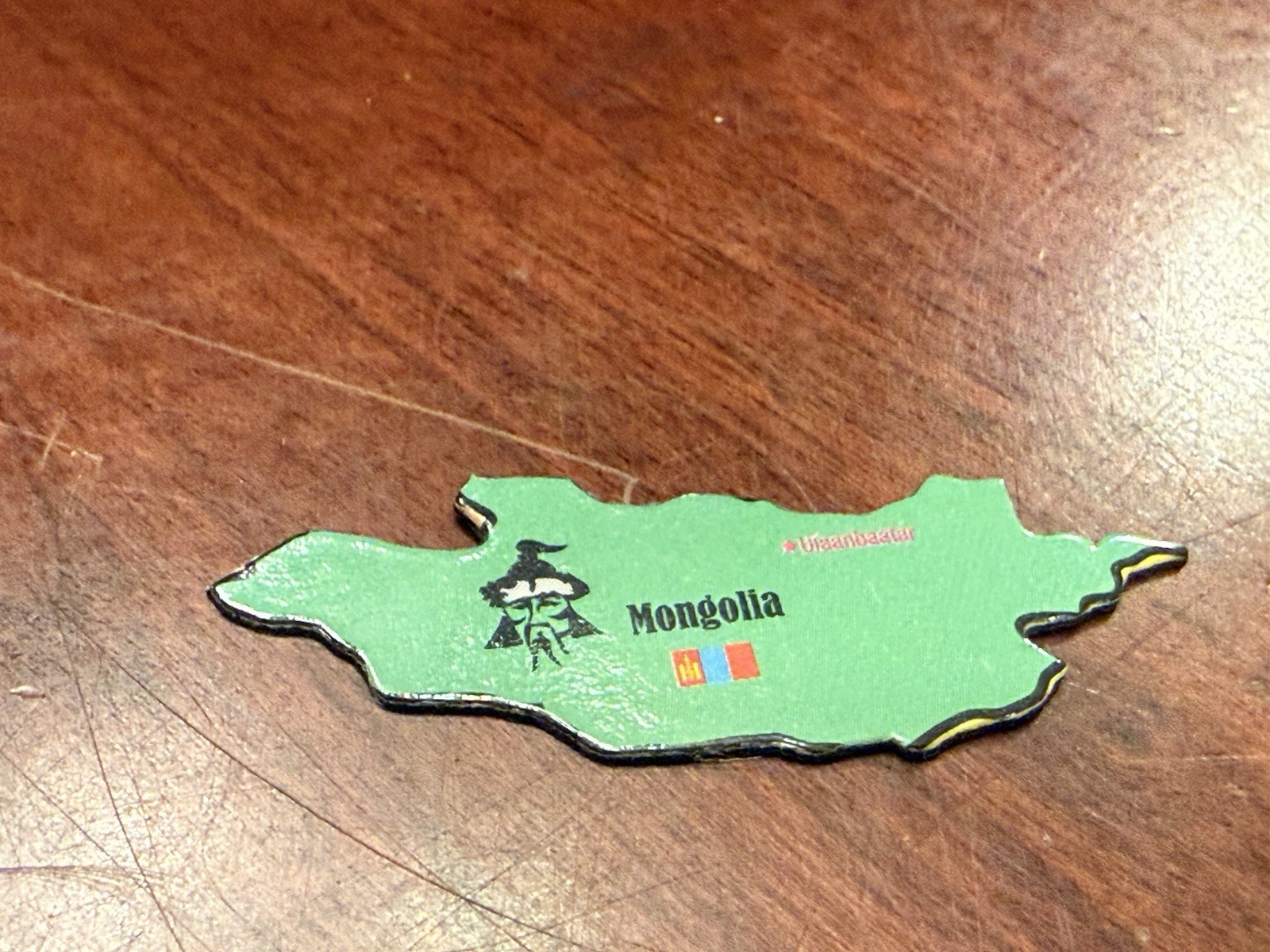 Ata-Boy Magnetic World Map Play-n-Learn Mongolia