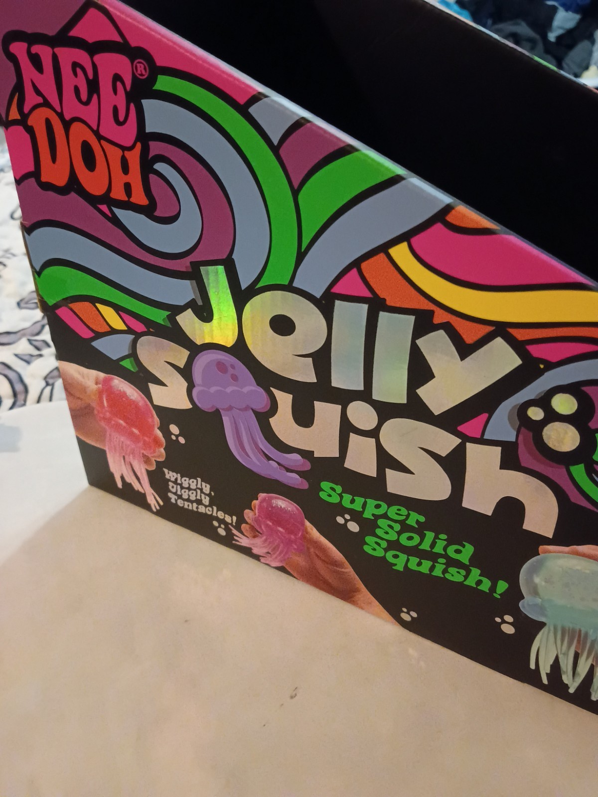 Needoh Jelly squish Jellyfish Case Display Storage Box Only