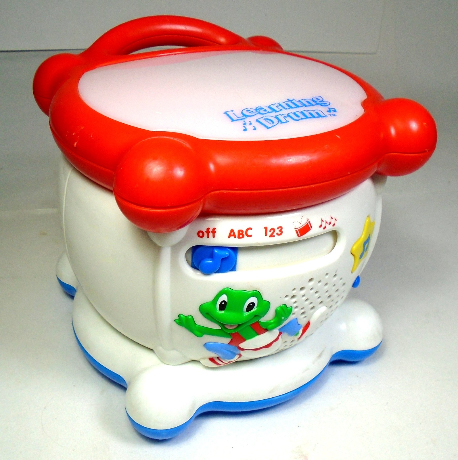 2001 LeapFrog Learning Drum Musical Learning Toy – ABC, 123 – Tested, Works