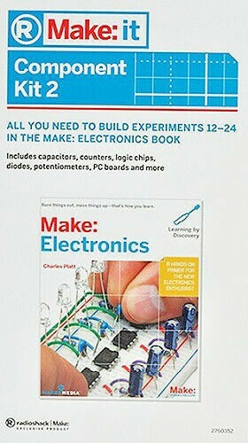 RadioShack 1st Ed Make: It Electronics Component Kit 2 BAGGED – No Case