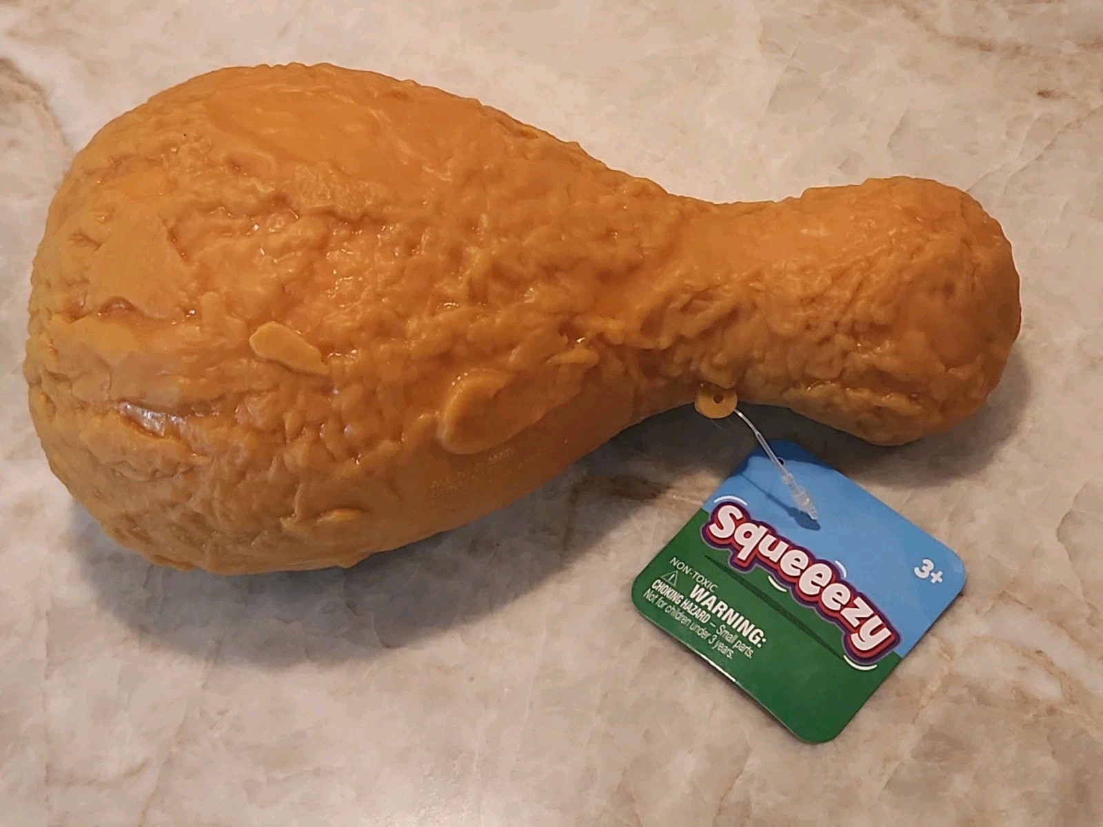Sunny Days Jumbo Chicken Drumstick Leg Squishy Squeezy Fidget Toy Sensory Viral