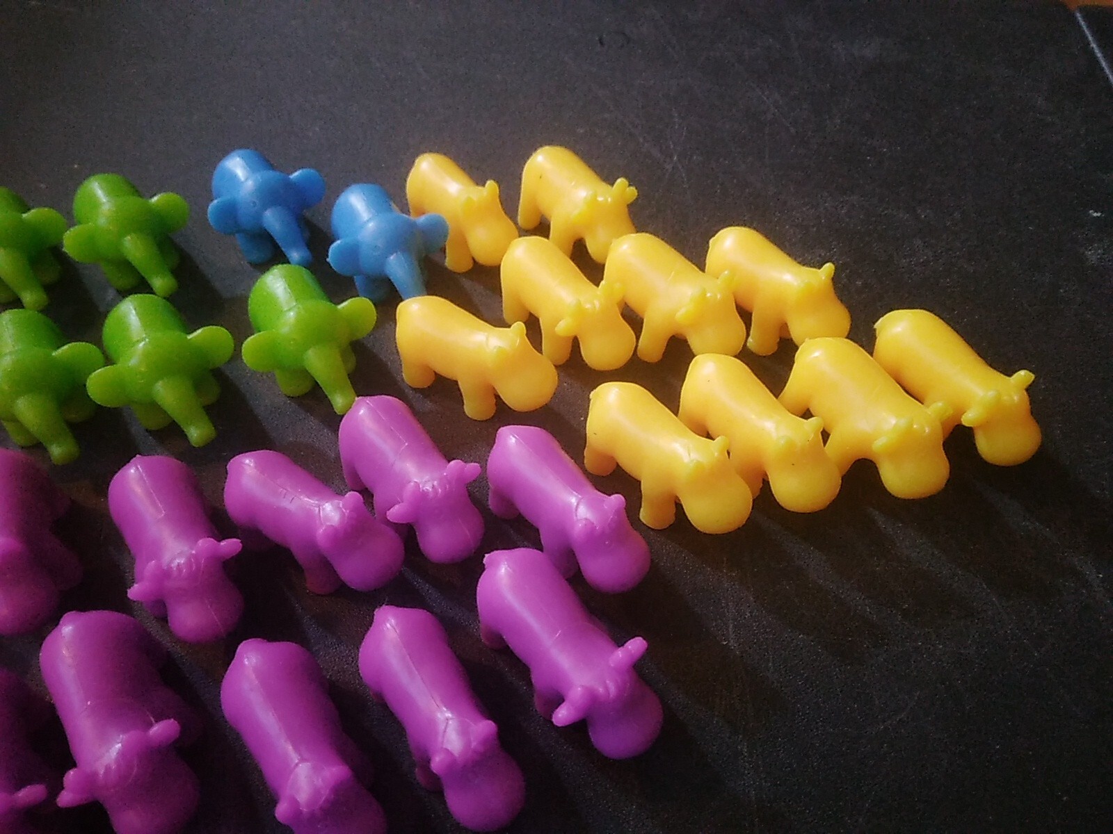 Large Lot 56 Colorful Animals Rubber Plastic Toys Cupcake Toppers