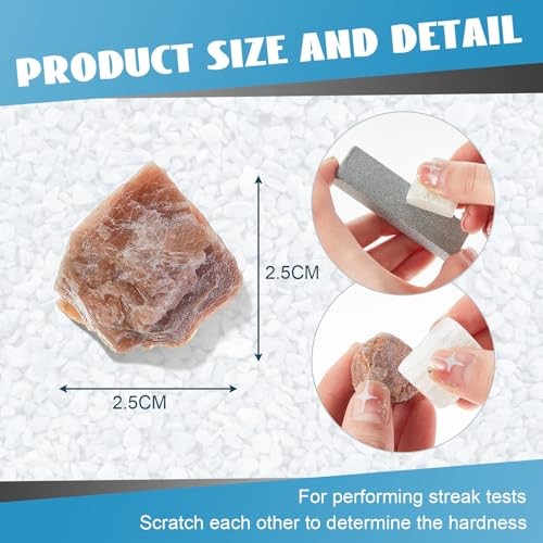 Landical Mohs Hardness Test Kit 11 Piece Mineral Specimen Set for Geology Scienc