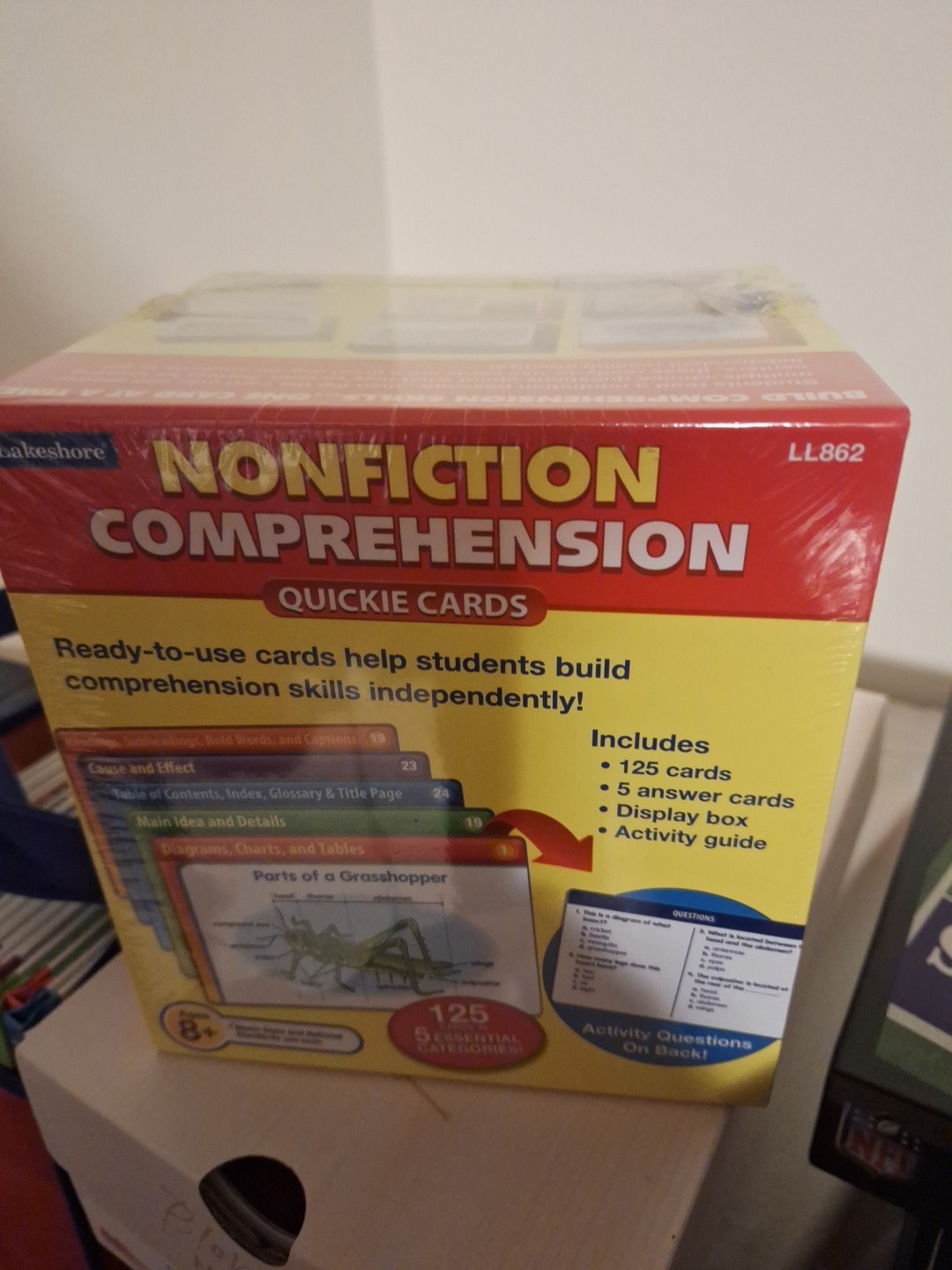 Lakeshore Nonfiction Comprehension Quickie Cards LL862