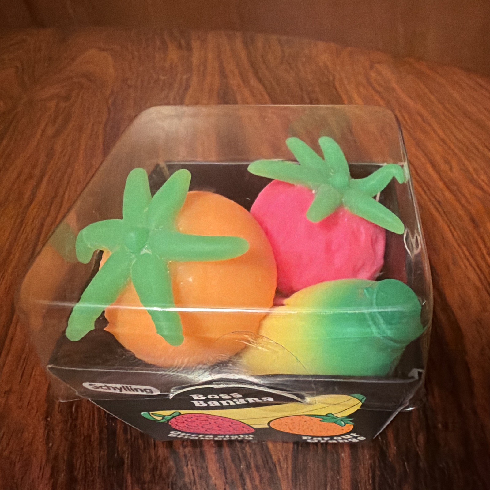Schylling NeeDoh Groovy Fruit Squishy Toy Banana Orange Strawberry (3pcs/set)