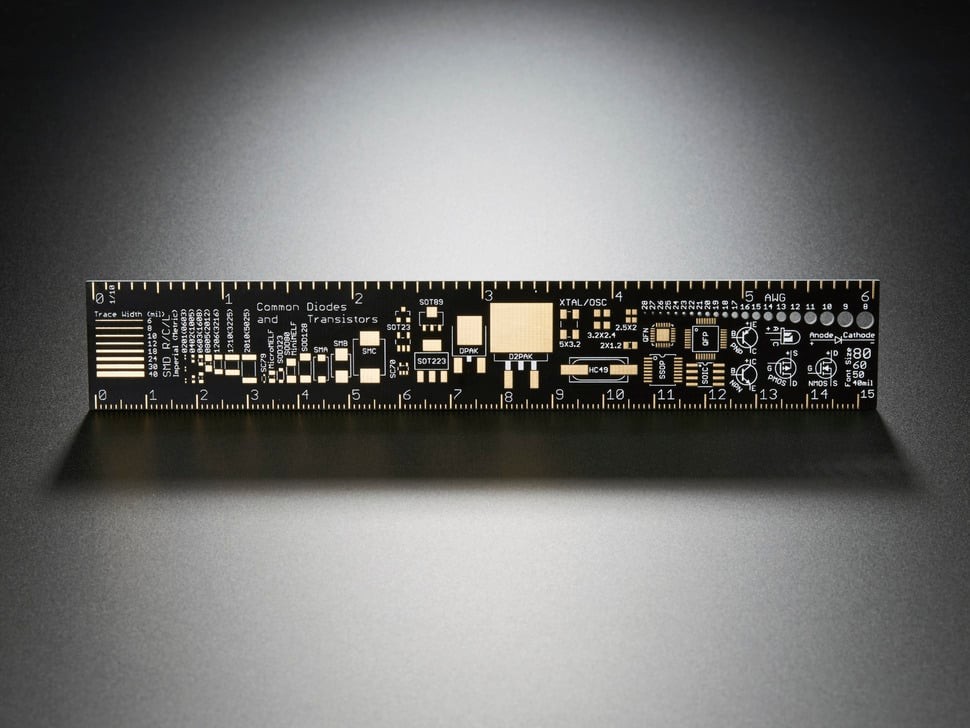 [ Adafruit ADA-1554 ] PCB Ruler v2 – 6″