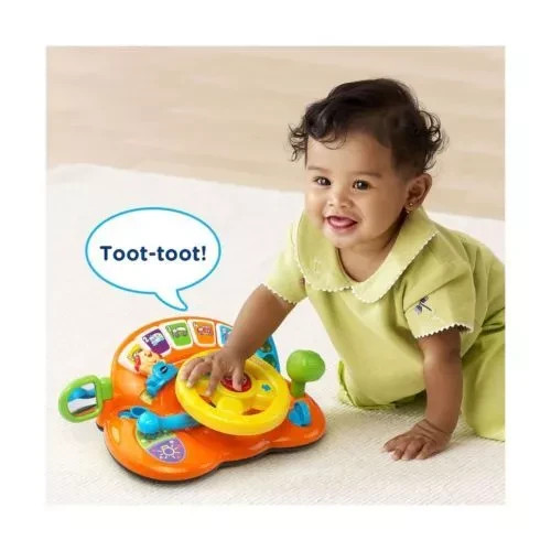 VTech Turn & Learn Driver Toy 80-166660 6-36 Months 60+ Melodies, Sounds NEW!