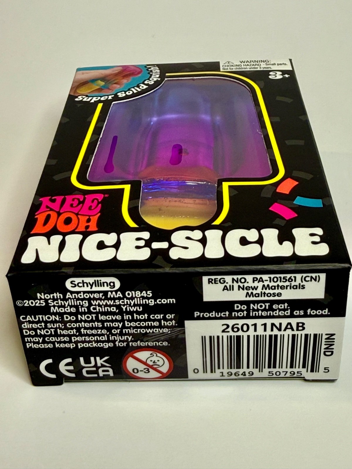 AUTHENTIC NeeDoh Nice-Sicle Purple Popsicle Viral Squishy 🔥 ULTRA RARE