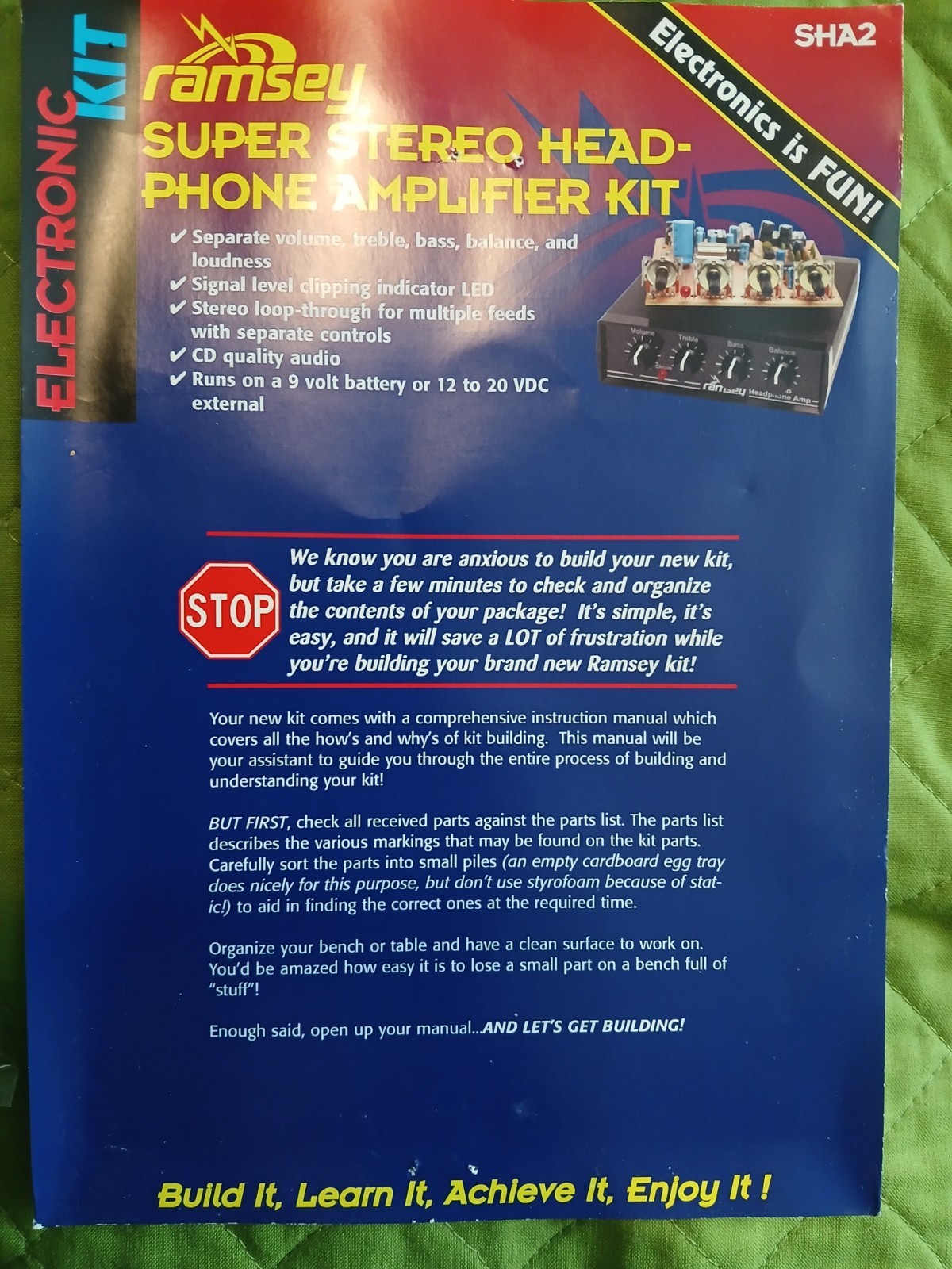Ramsay Super Stereo Headphone Amplifier Kit SHA2 – Box marked 2012 *No Manual*