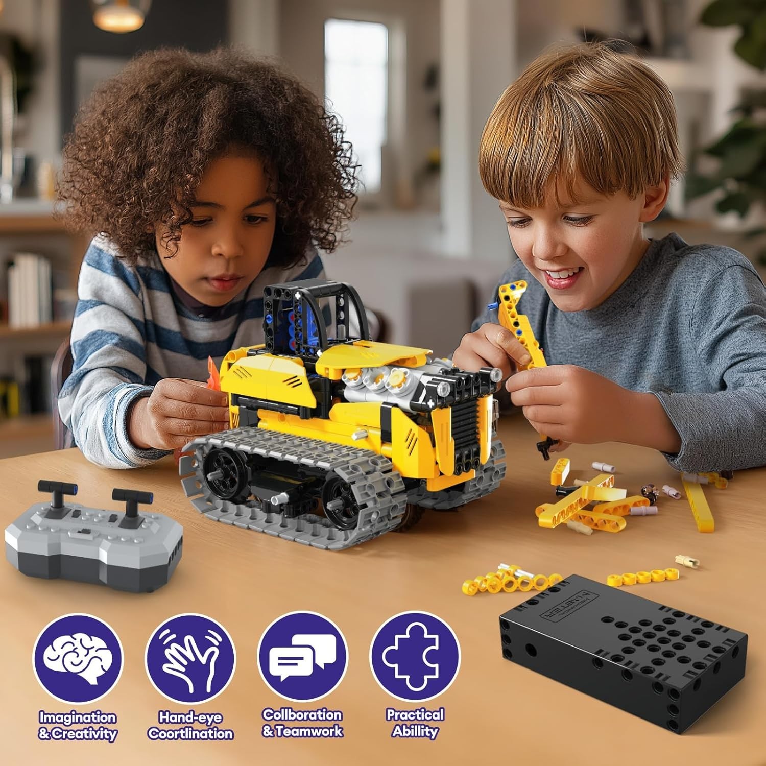 452 PCS STEM Robotics Kit for Kids – 5 Models with Remote Control & App Features