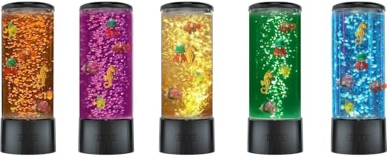 Sensory Bubble Tube Table Lamp – Extra Large 5.5-Inch Diameter, Calming