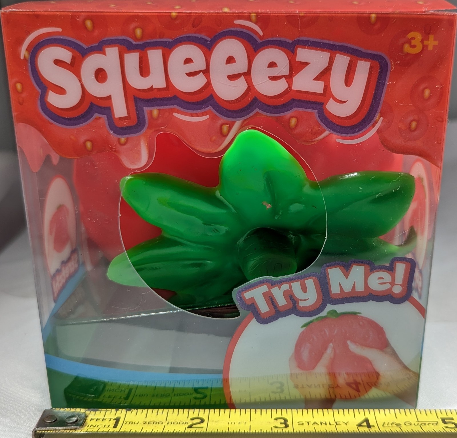 Sunny Days Squeeezy Jumbo Squeezy STRAWBERRY – Squishy Toy, Stress Relief Fun