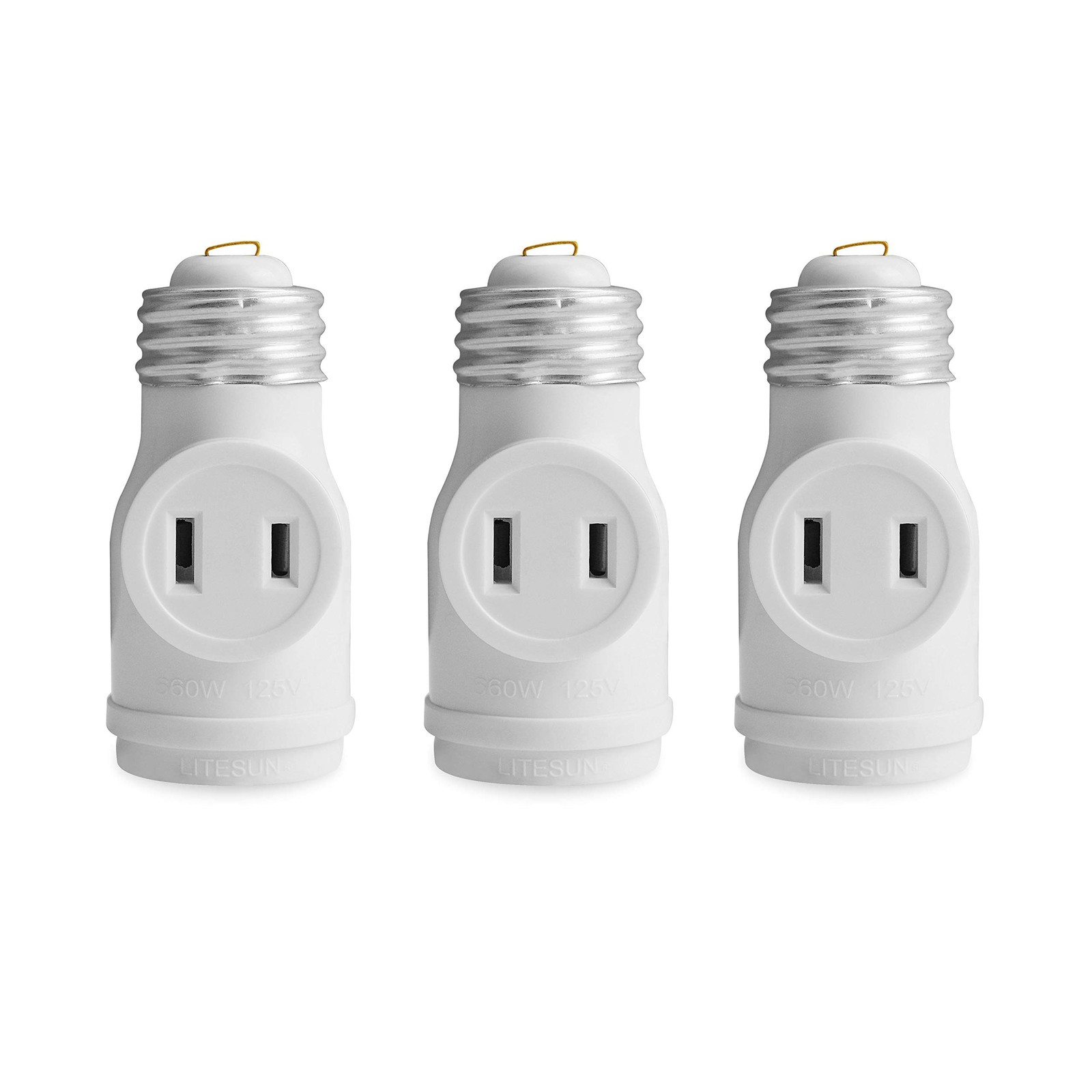2 Outlet Light Socket to Plug Adapter, Electrical Screw in Light Bulb Socket …