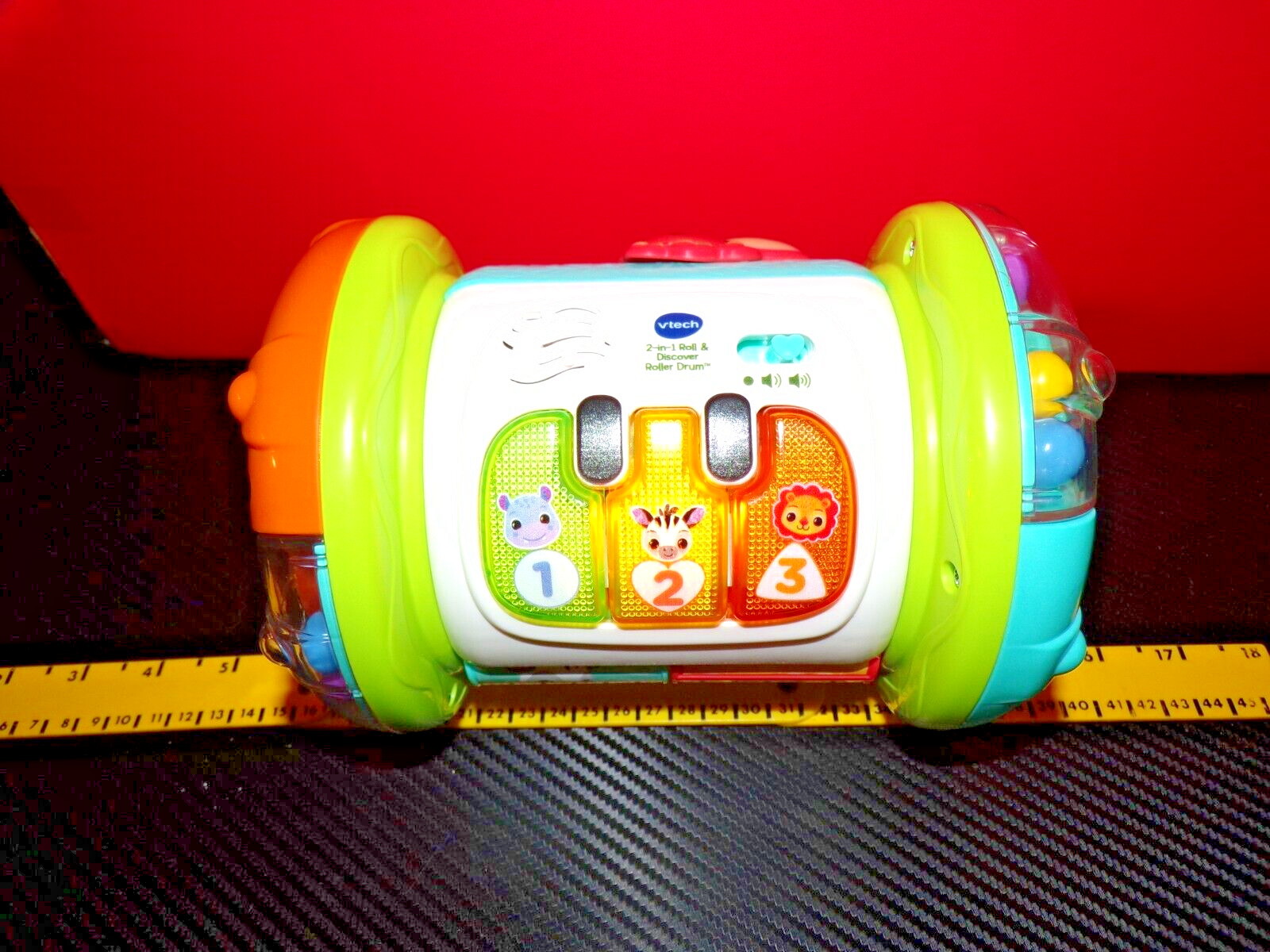 VTech 2-in-1 Roll & Discover Roller Drum, English Version JUST SO CUTE