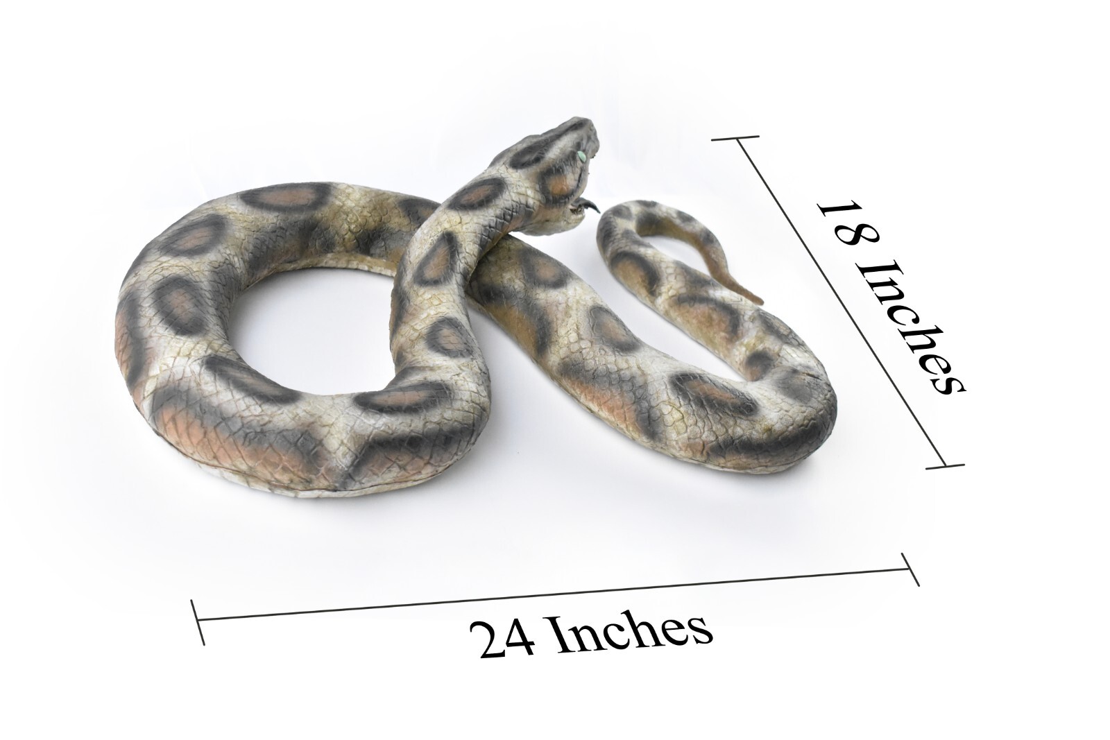 Realistic Giant Anaconda Snake foam-filled latex rubber snake 87″ F3405BB65