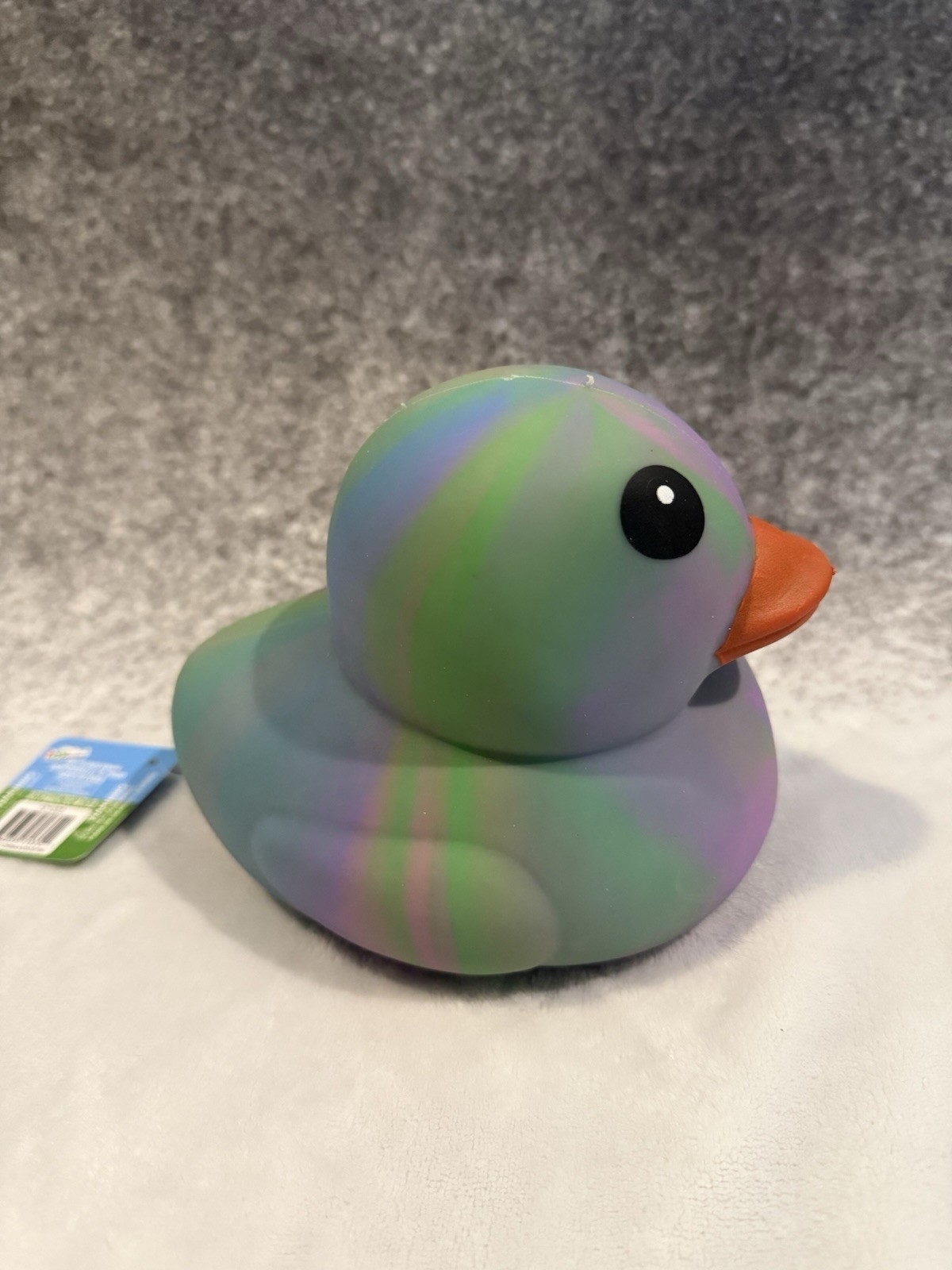 NEW Toymendous Squeeezy VIRAL Rainbow Jumbo Squeeezy Tye Dye Duck Squish Toy