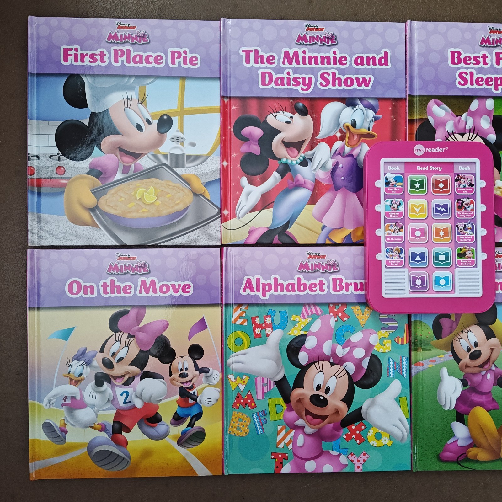 Disney Junior Minnie Mouse Me Reader Electronic Storybook Reader and 8 Books