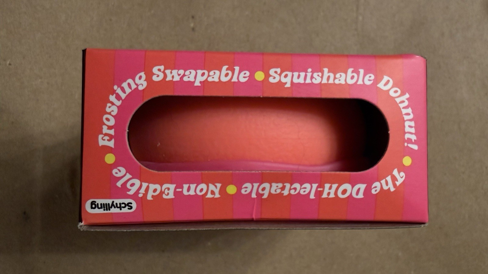 Schylling NeeDoh Donut PINK Nee Doh Sprinkles Authentic Dohnut Swapable Frosting