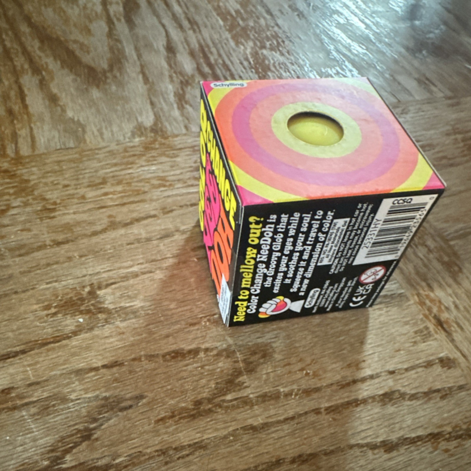 Schylling Color Change nee doh yellow squeeze toy 8-11 years 2023