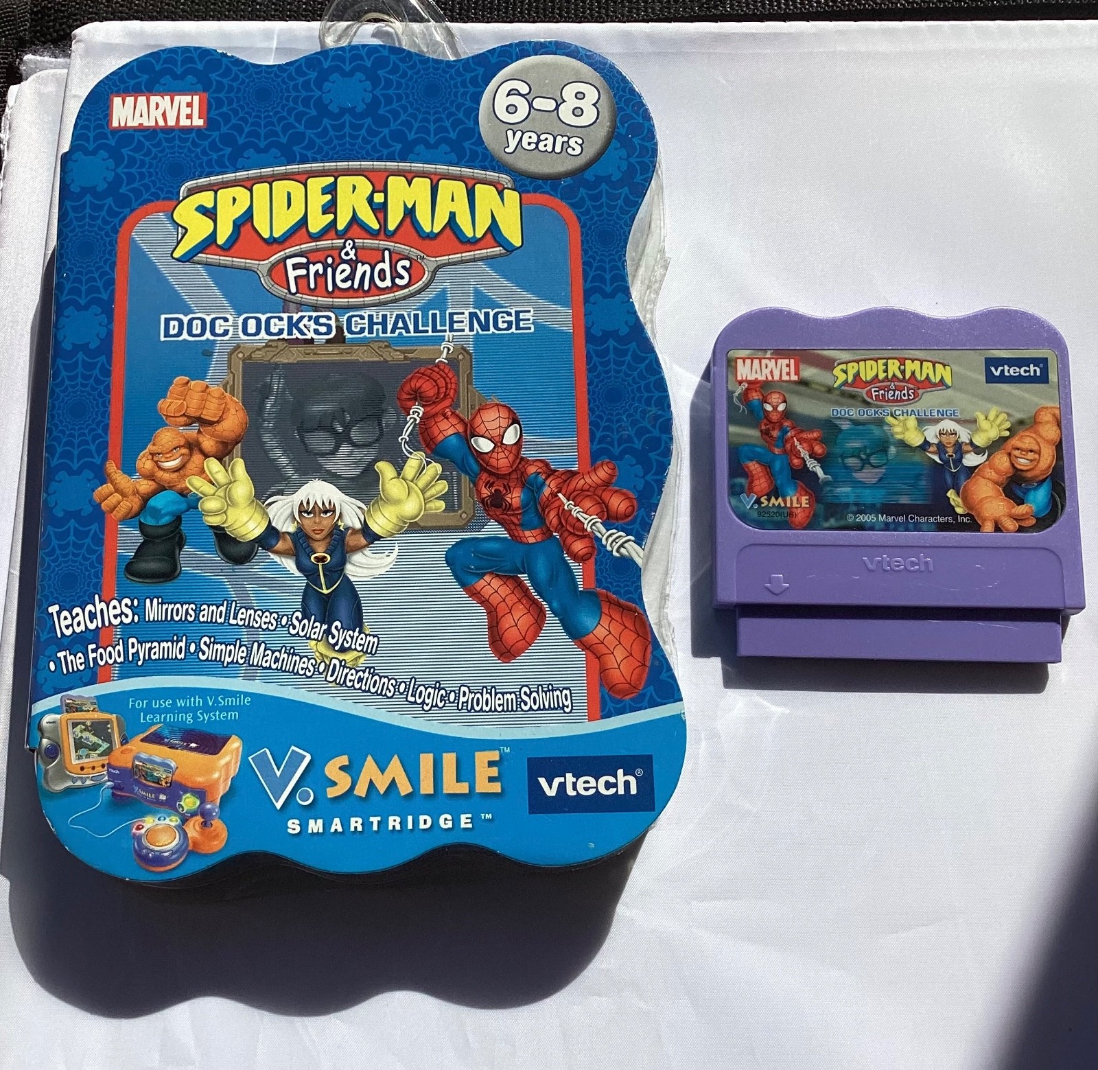 VTech V.Smile Spider-Man & Friends: Doc Ock’s Challenge (2005) w/ Case