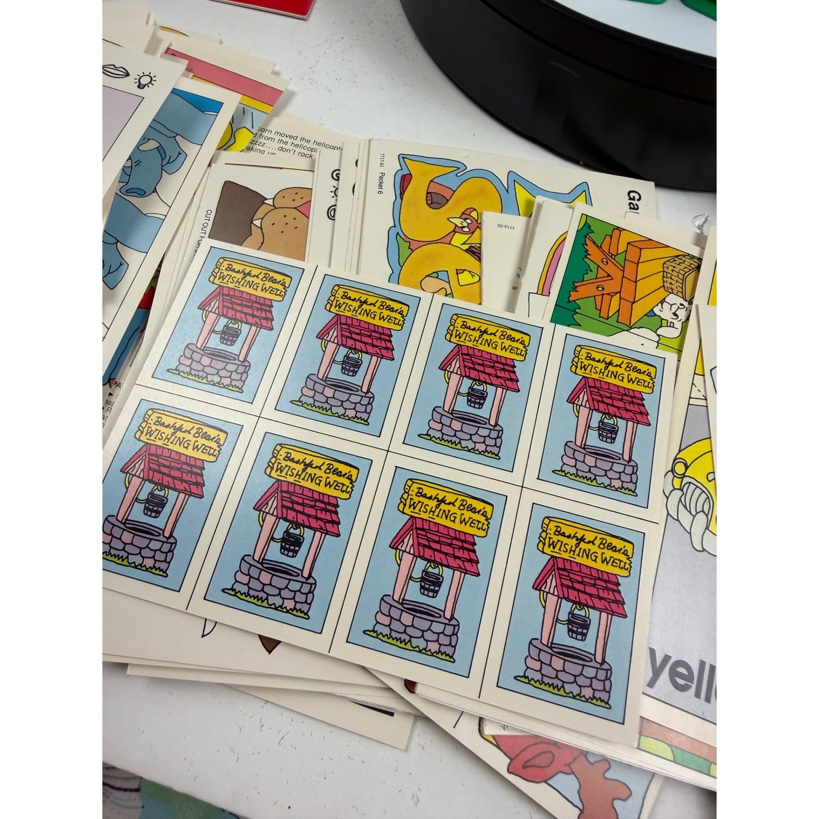 Vintage Sweet Pickles Preschool Program Bus Box Activity Cards ’87 Weekly Reader