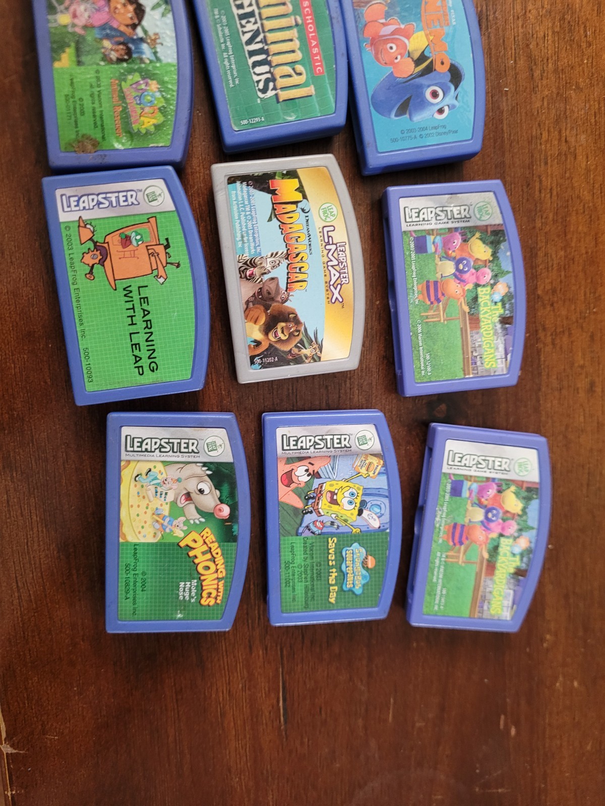 LeapFrog Leapster Learning Game Cartridges Lot of 12 not all tested.