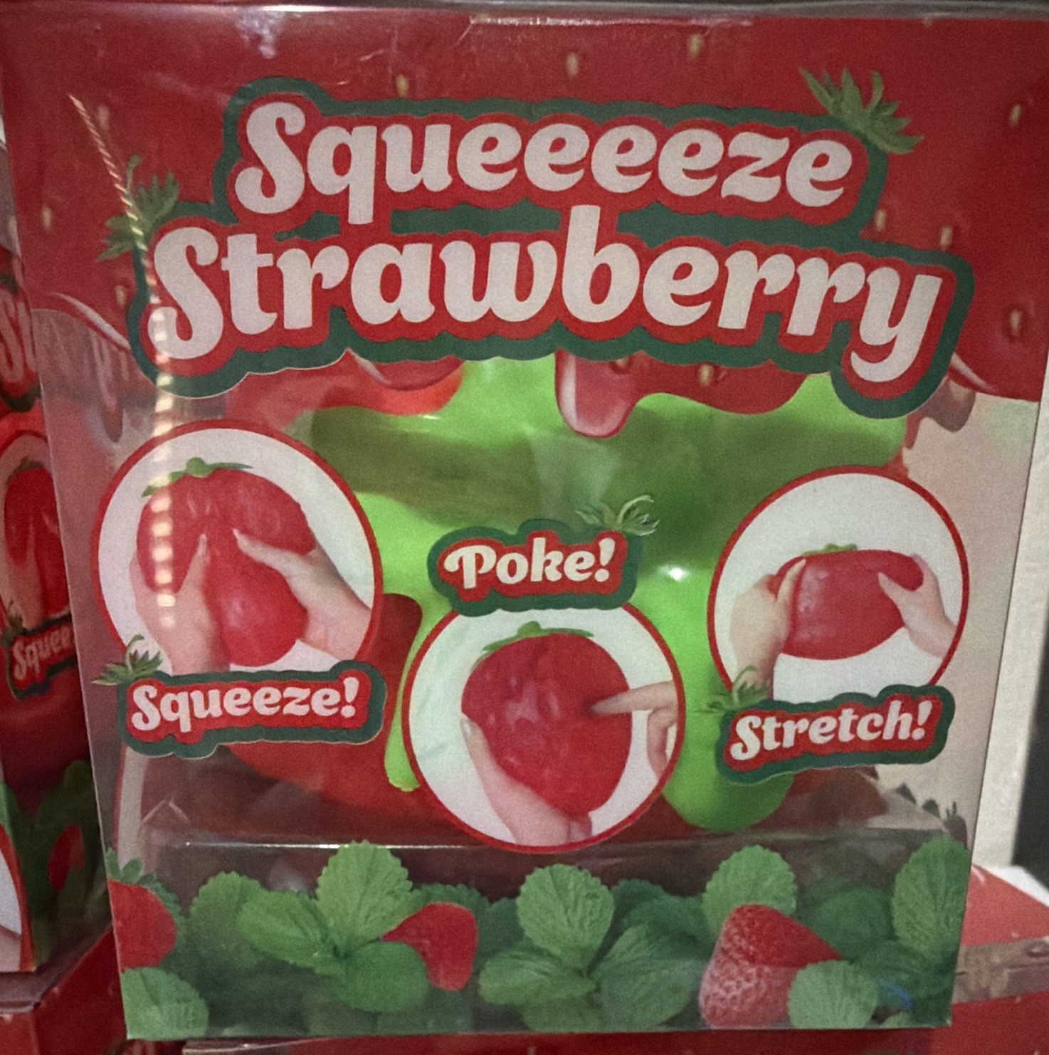 Sunny Days Squeeeeze Strawberry Squeeze Toy Ages 3+ MPN 470551-Lot 4