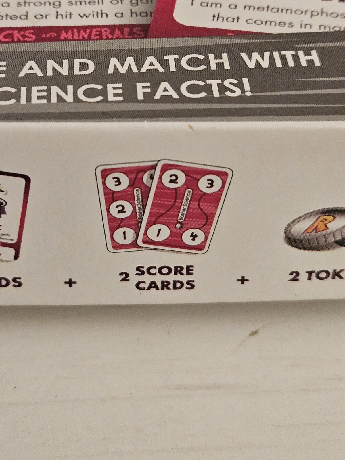 Mattel Basher Science Rocks and Minerals Card Game with Pyrite Figure NEW Sealed