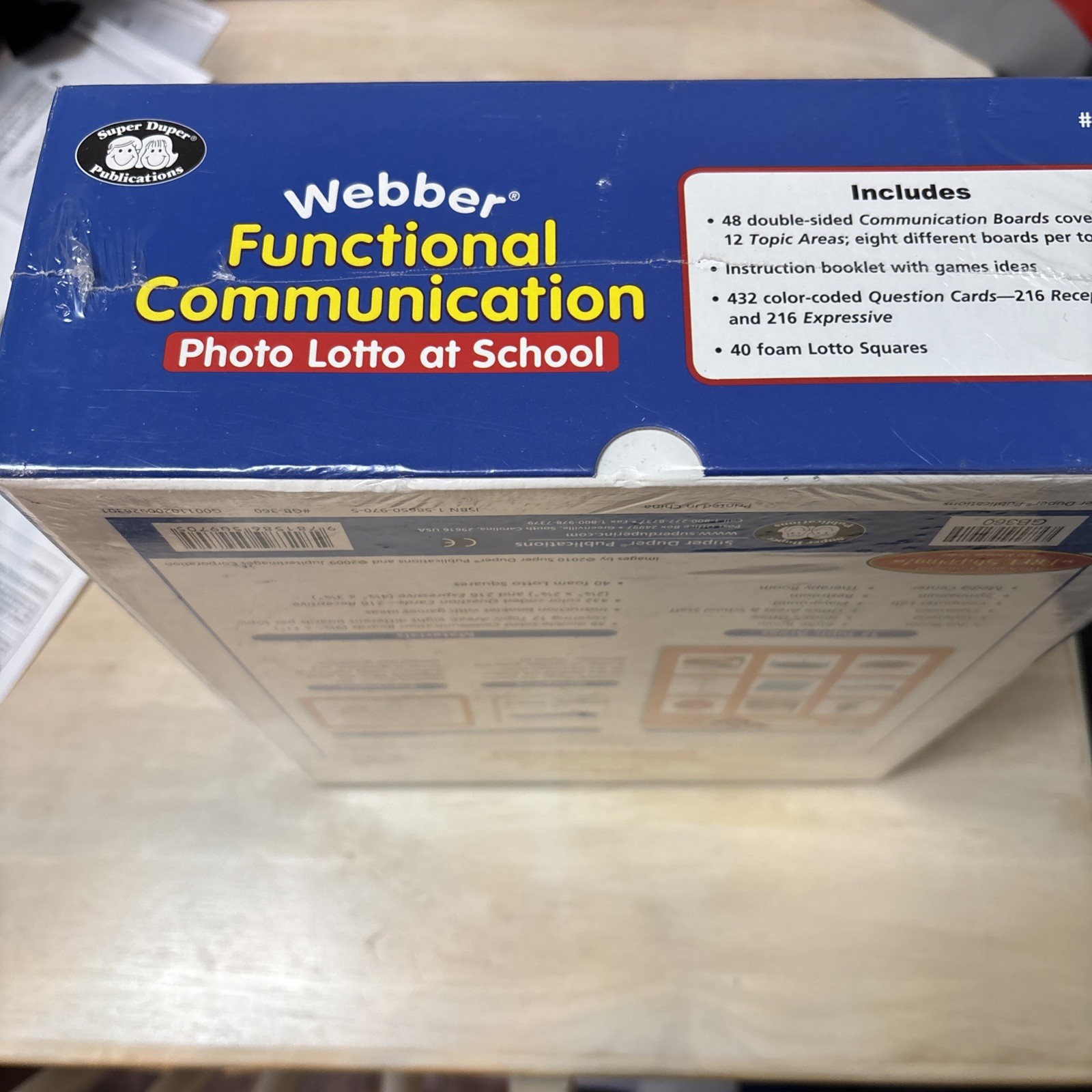 Super Duper Webber Functional Communication Photo Lotto At School Speech Therapy
