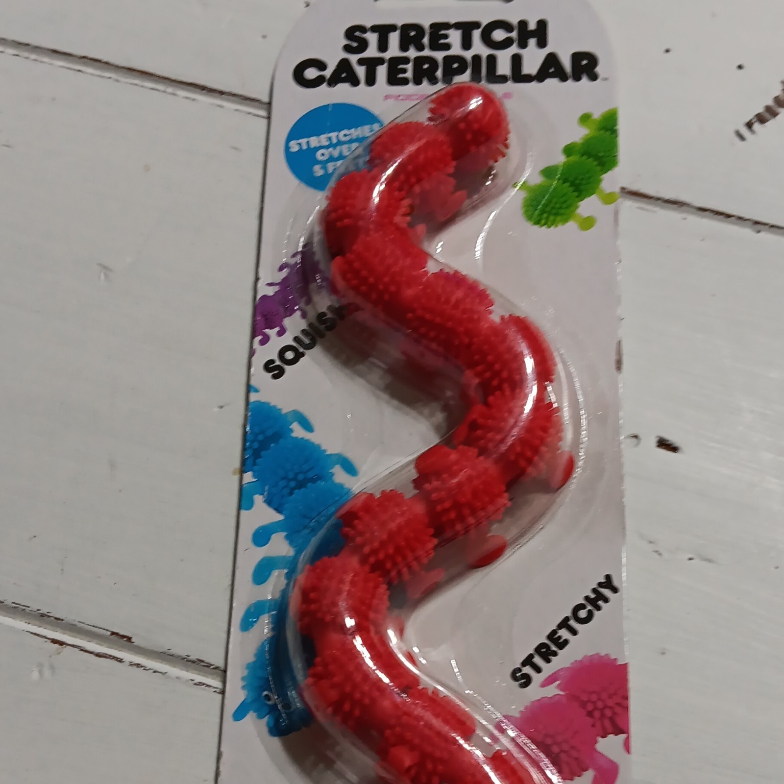 Big Time Stretch Caterpillar Fidget Noodle Tactile Sensory Toy Ages 3+